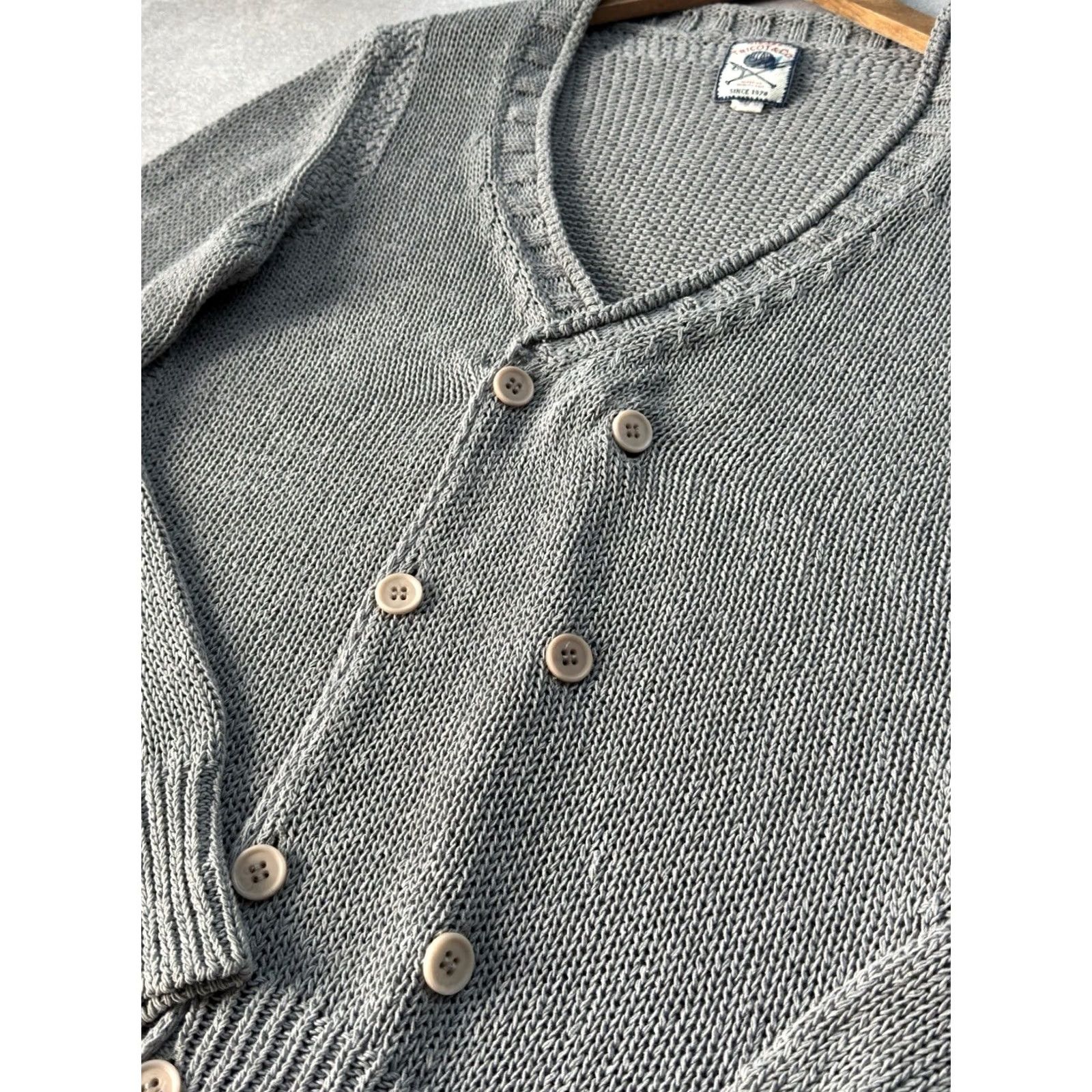 Diesel VINTAGE Diesel Cardigan Sweater Knit Button Up M Men Gray Cotton 90s City Streetwear Diesel Clothes Size US M / EU 48-50 / 2 - 6 Thumbnail