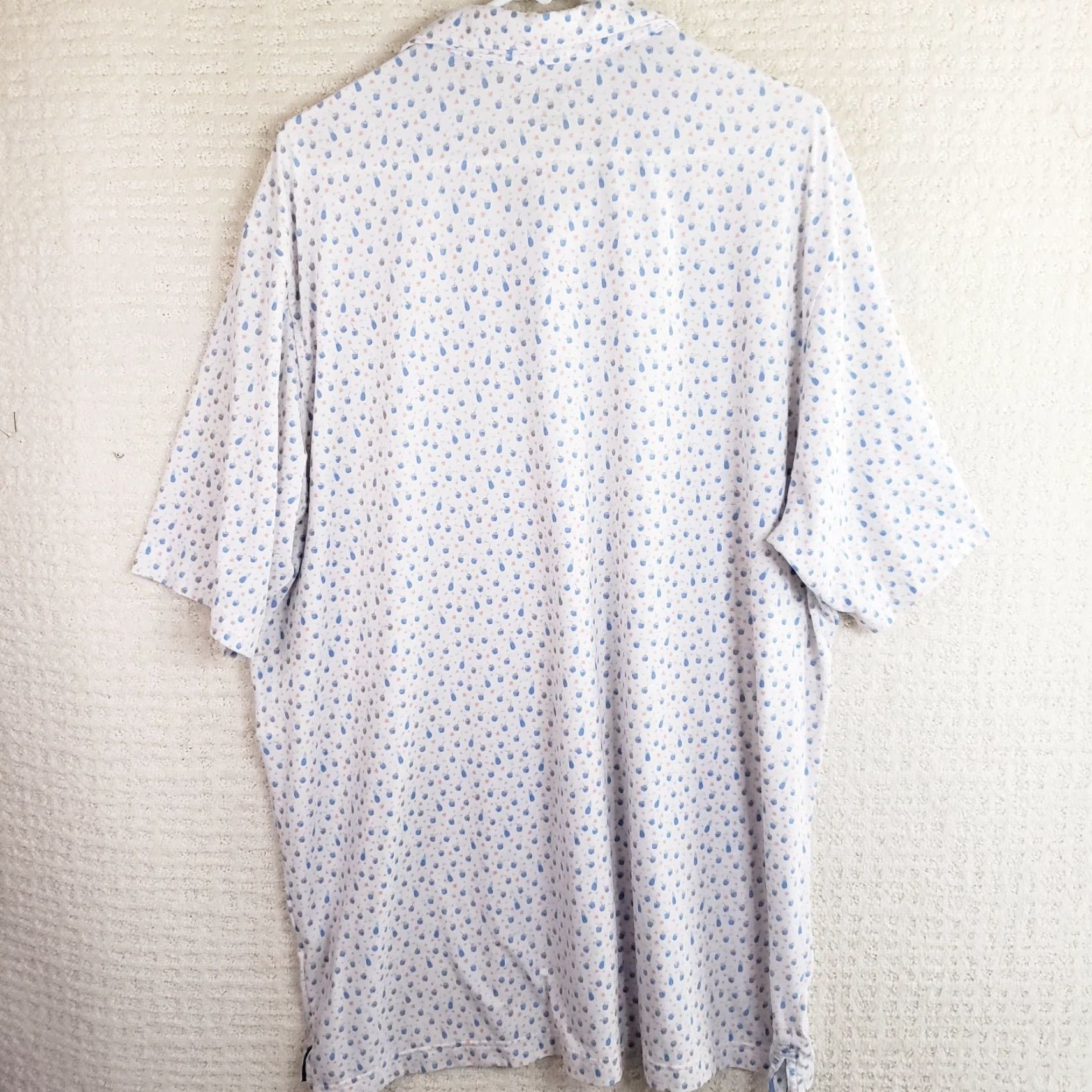 Peter Millar Peter Millar Seaside Polo Shirt Mens 2XL XXL White Blue Pink Drinks & Cocktail Polo Shirt Mens XXL White Blue Pink Drinks & Cocktail Size US XXL / EU 58 / 5 - 7 Thumbnail