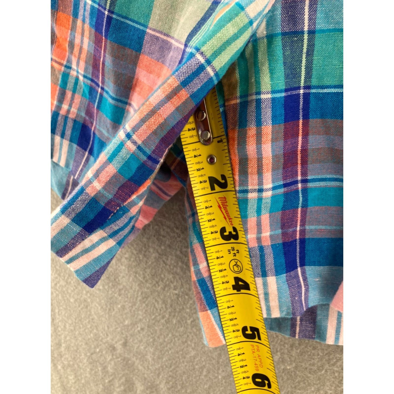 Talbots Talbots Bermuda Shorts 8 Womens Multicolor Cotton Linen Plaid Colorful Preppy 90s Theme Womens Size 30" / US 8 / IT 44 - 5 Thumbnail