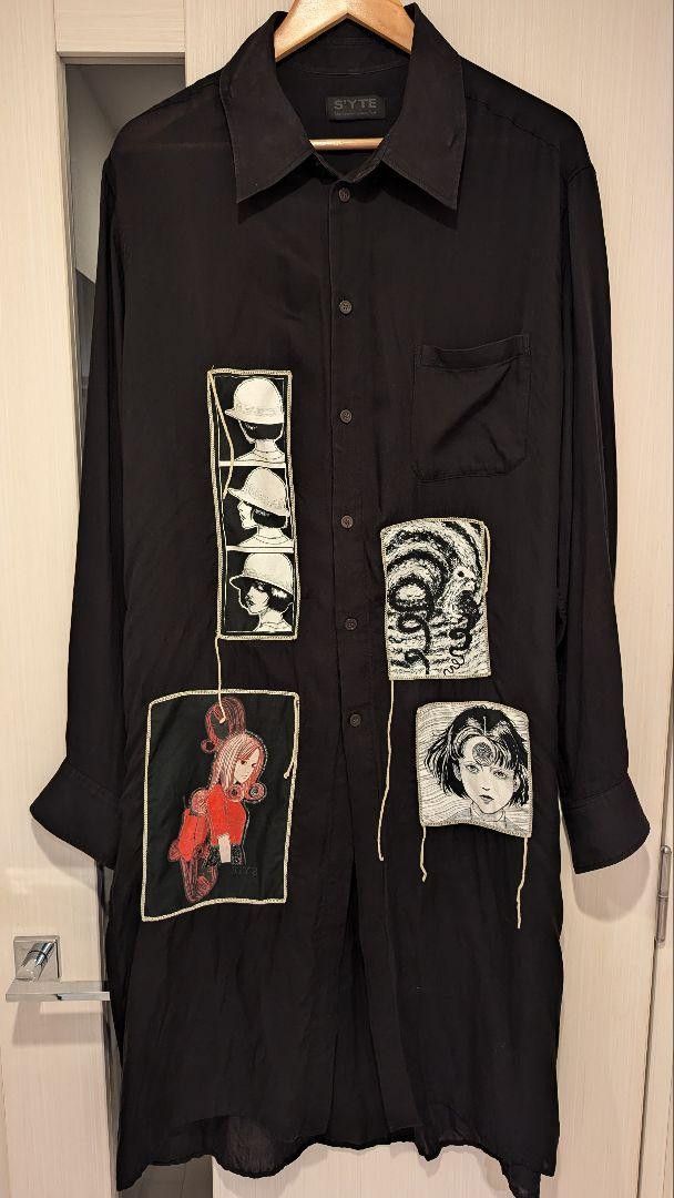 Yohji Yamamoto Yohji Yamamoto S'YTE Junji Ito collaboration long shirt Size US L / EU 52-54 / 3 - 1 Thumbnail