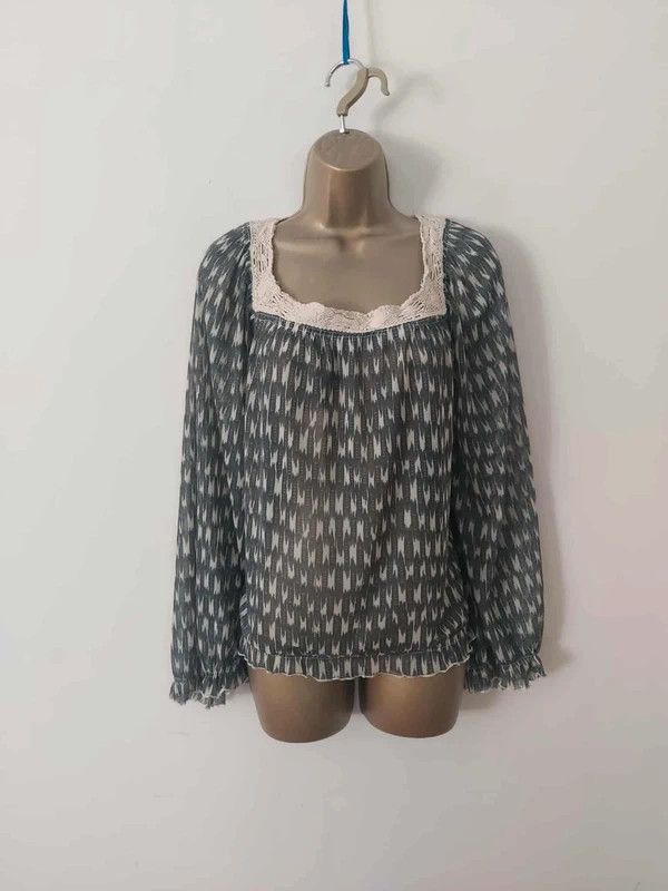 Vintage Vintage long sleeved top Size L / US 10 / IT 46 - 7 Thumbnail
