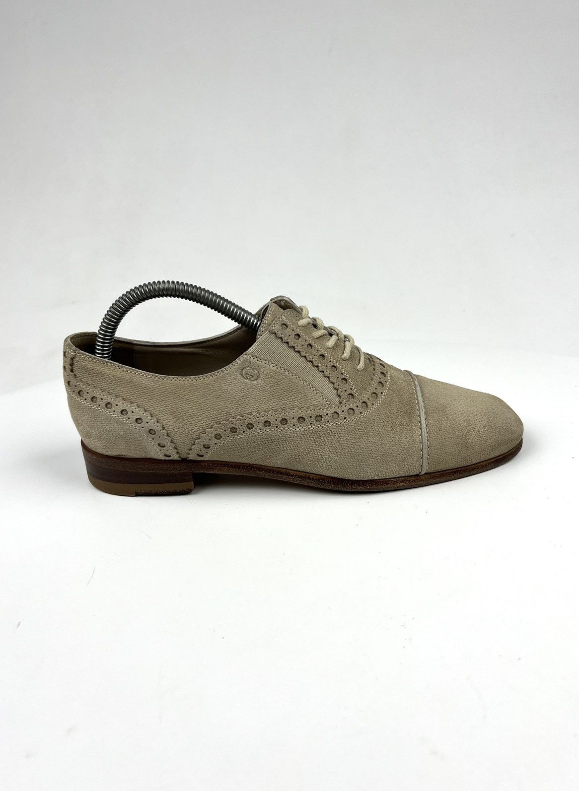 Gucci GUCCI Oxford Suede Shoes Beige Wmn’s Made in Italy Size US 6 / IT 36 - 7 Thumbnail