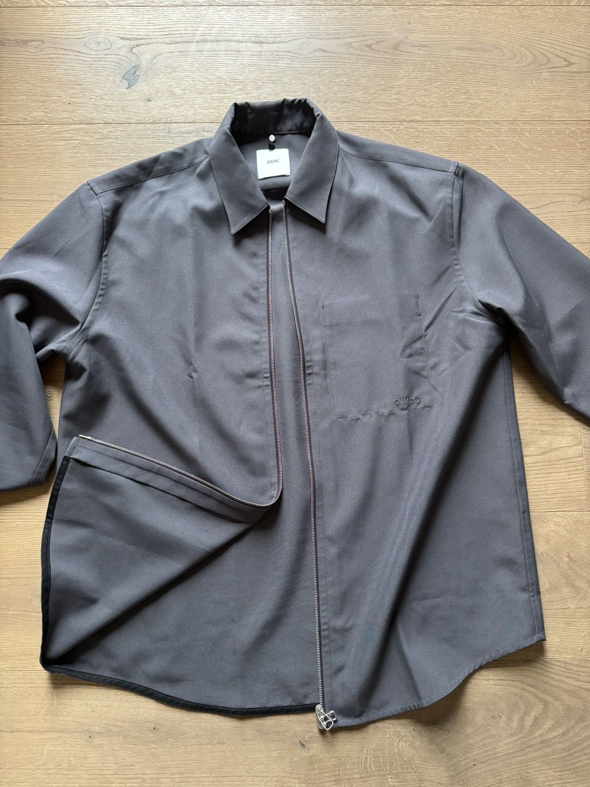 OAMC OAMC Zip-Up Overshirt — Italian-Made Minimalism Size US XL / EU 56 / 4 - 2 Thumbnail