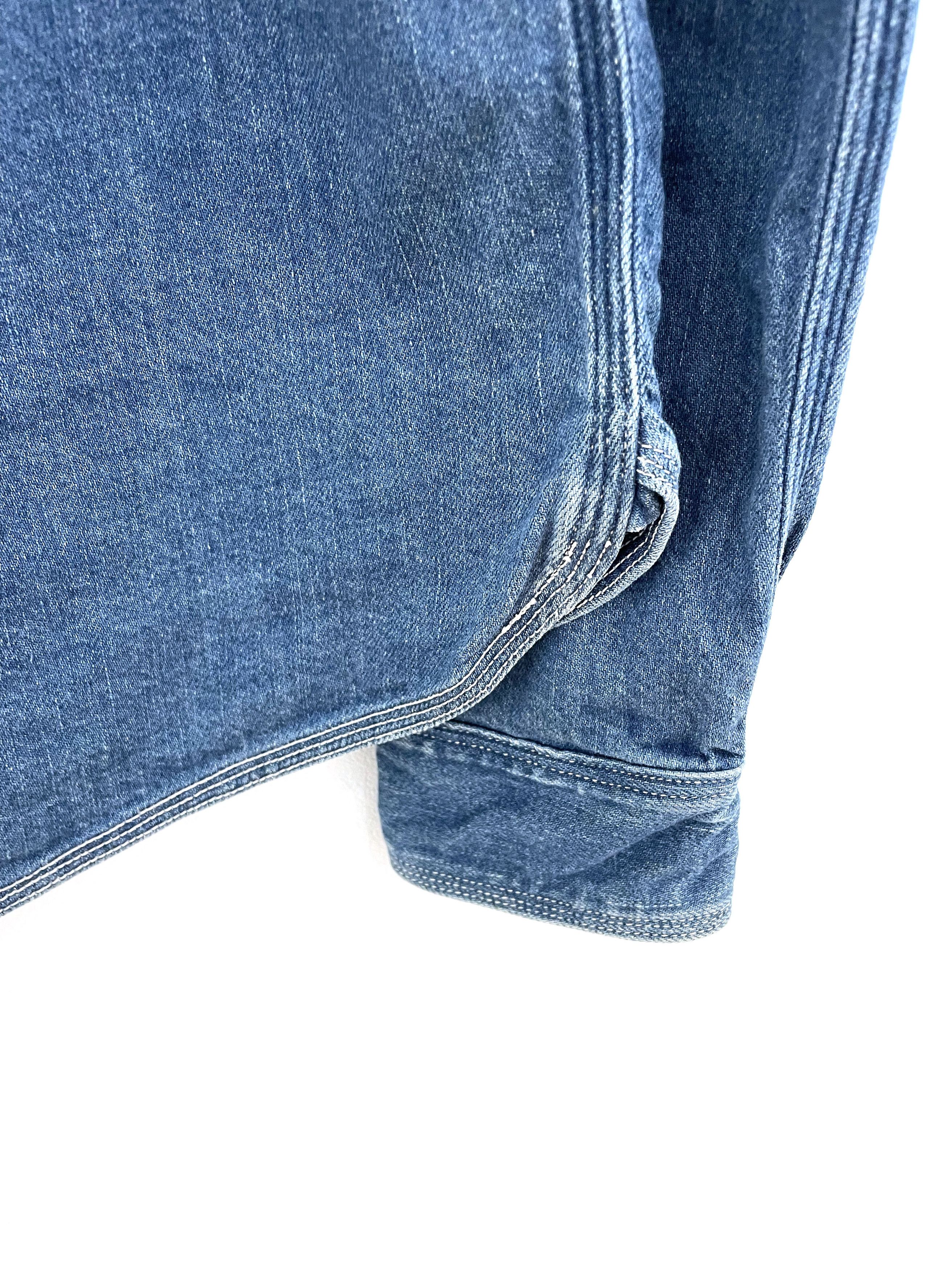 Kapital Asymmetrical Denim Shirt Size US L / EU 52-54 / 3 - 12 Thumbnail