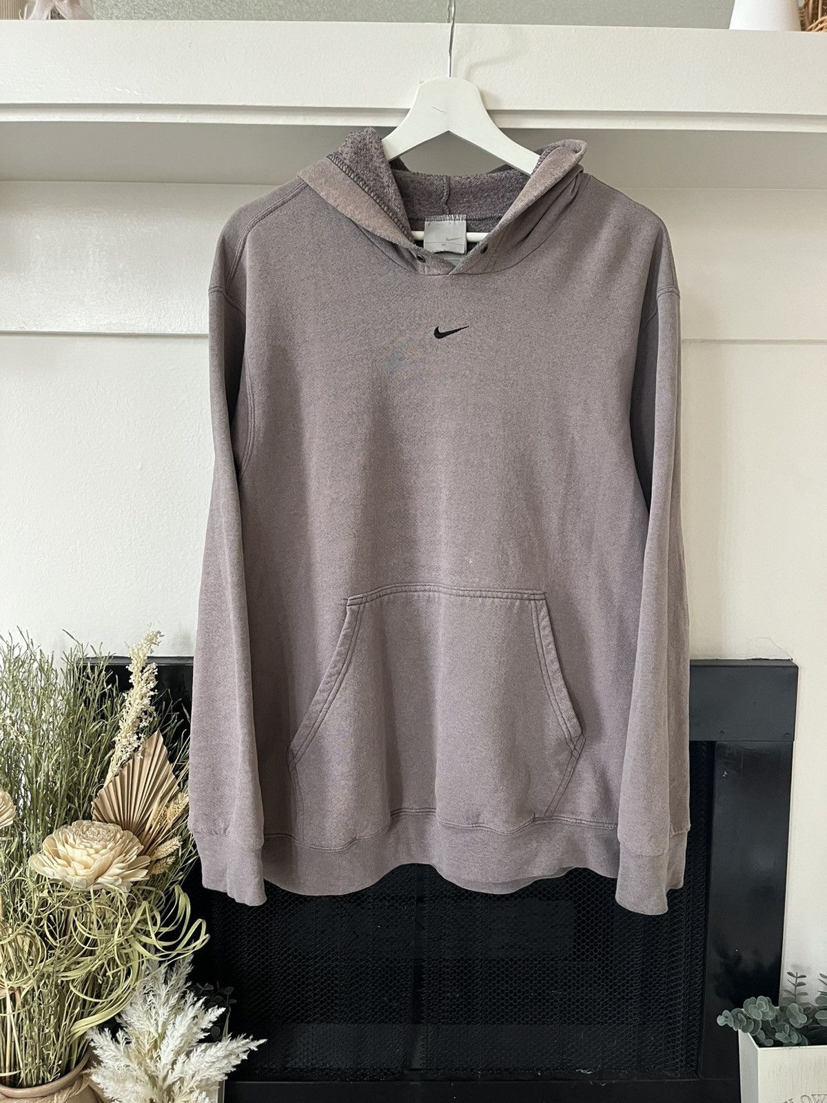 Nike Nike Center Swoosh Light Purple Faded Hoodie Size US M / EU 48-50 / 2 - 1 Thumbnail