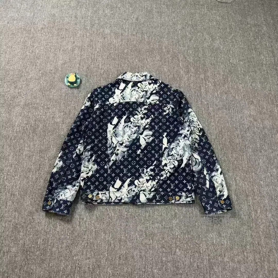 Louis Vuitton louis vuitton blue denim jacket with patterns. Size US L / EU 52-54 / 3 - 2 Thumbnail