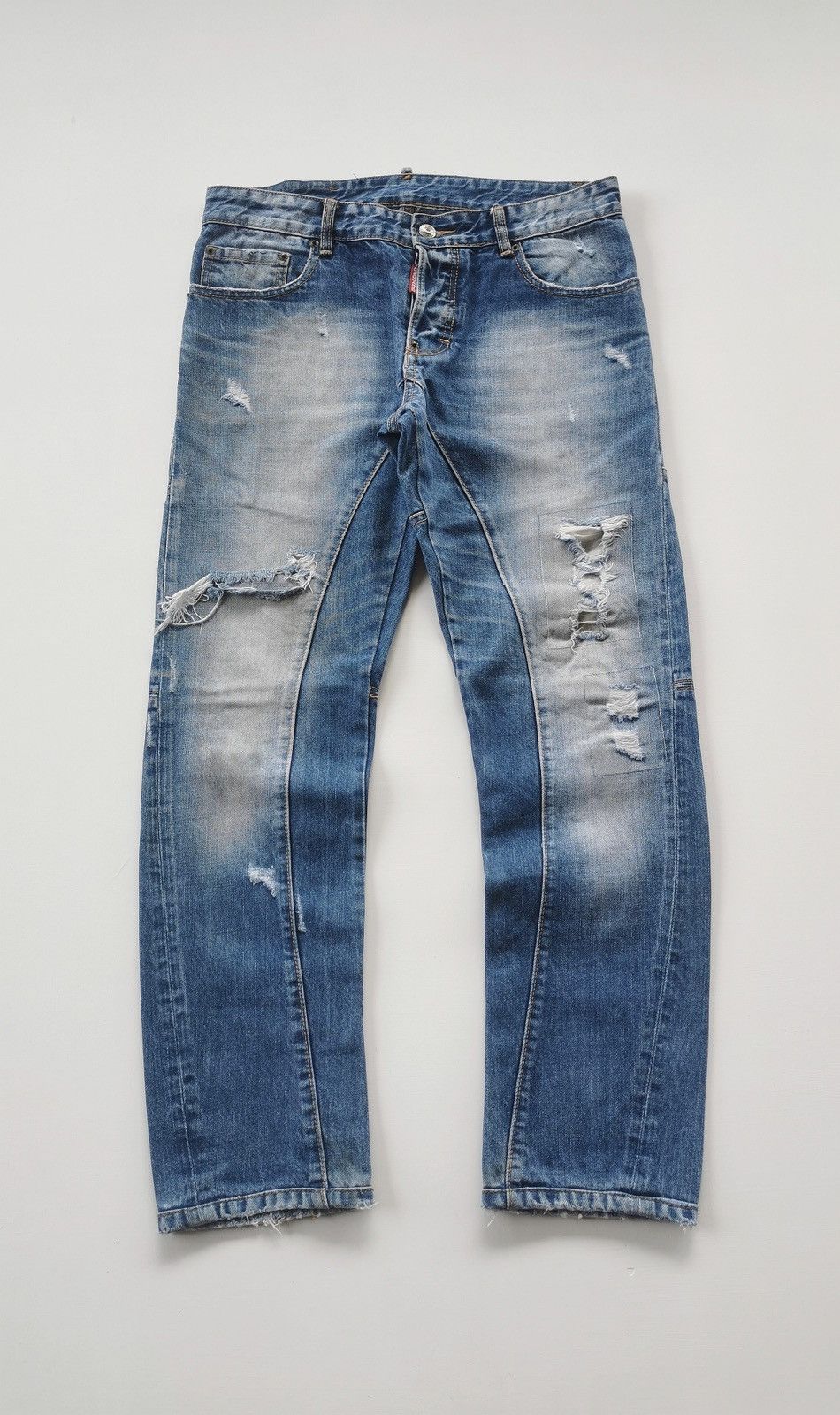 Dsquared2 Distressed Reworked Ankle Denim