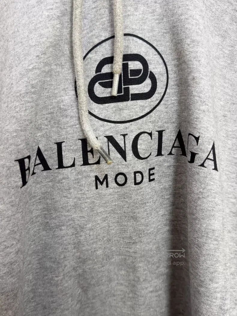 Balenciaga Balenciaga Gray Hooded Sweatshirt Size US XS / EU 42 / 0 - 2 Thumbnail