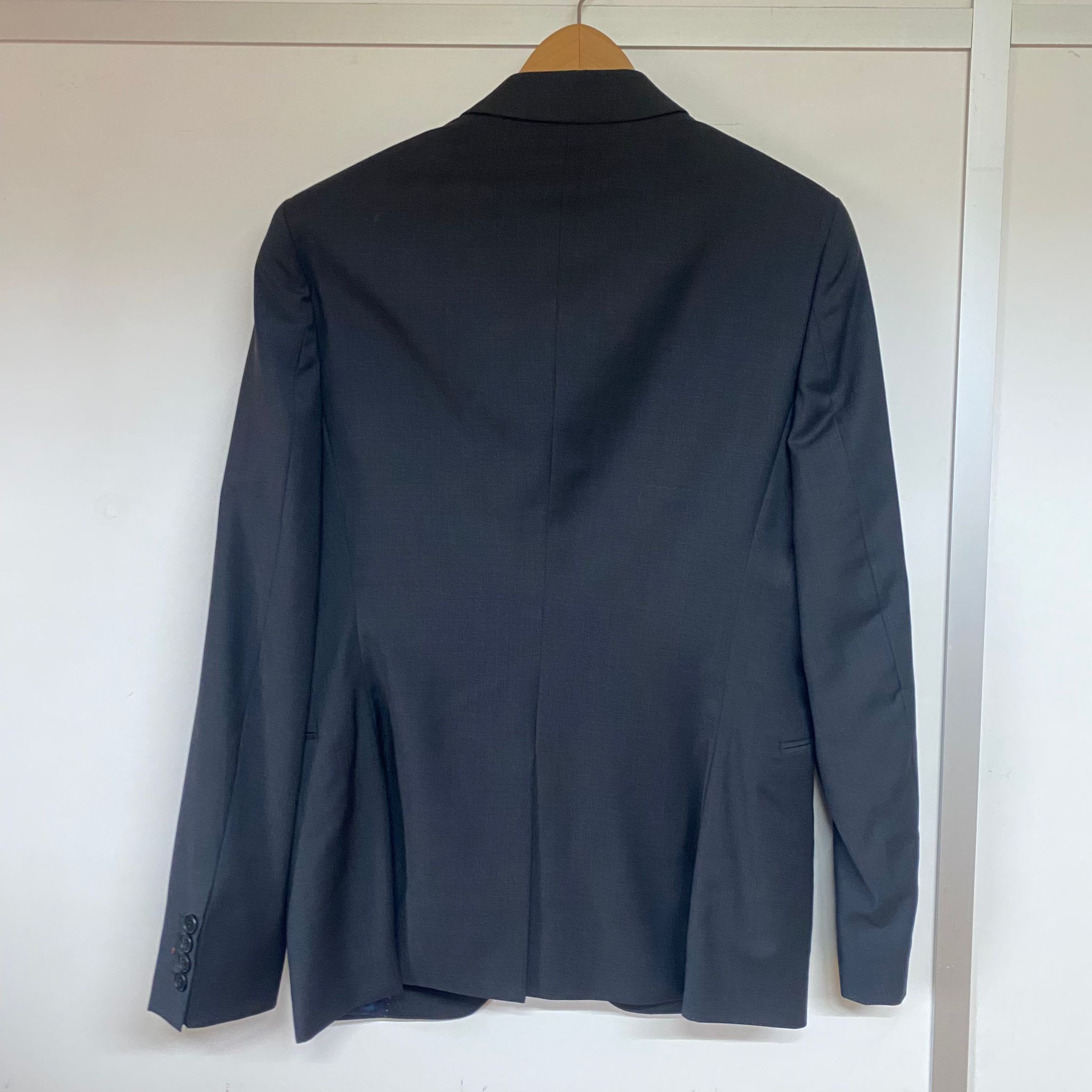 Paul Smith Black Single Button Wool Blazer Size 50R - 6 Thumbnail