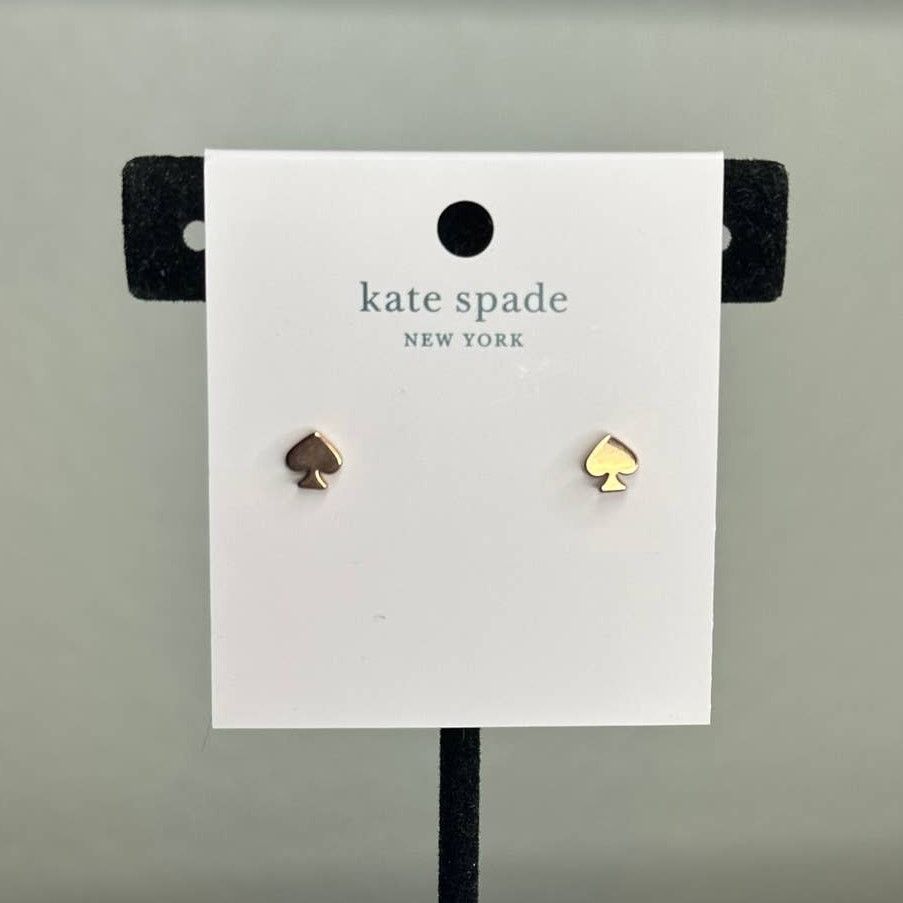 Kate Spade Kate Spade Signature Mini Spade Rose Gold Studs Earrings Size ONE SIZE - 1 Thumbnail