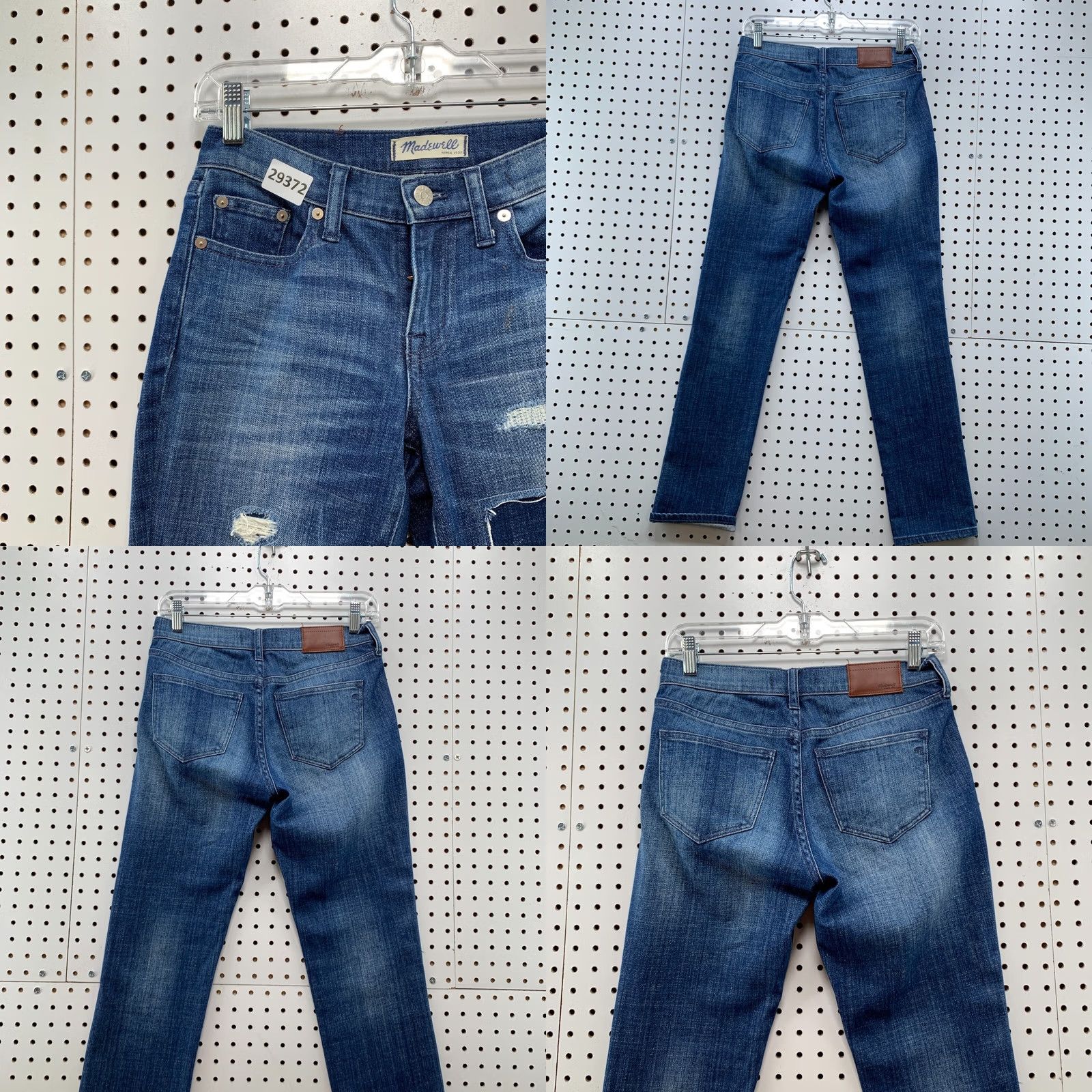 Madewell Madewell Jeans Womens 24 Blue Denim Size fits 28X29 Distressed Slim Boy Size 28" / US 6 / IT 42 - 8 Thumbnail