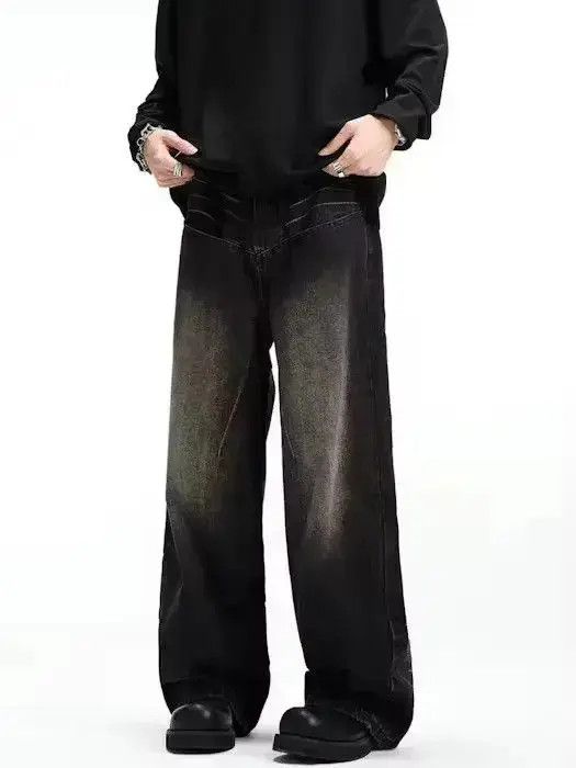 Japanese Brand Vintage loose fitting straight leg jeans Size US 32 / EU 48 - 5 Thumbnail
