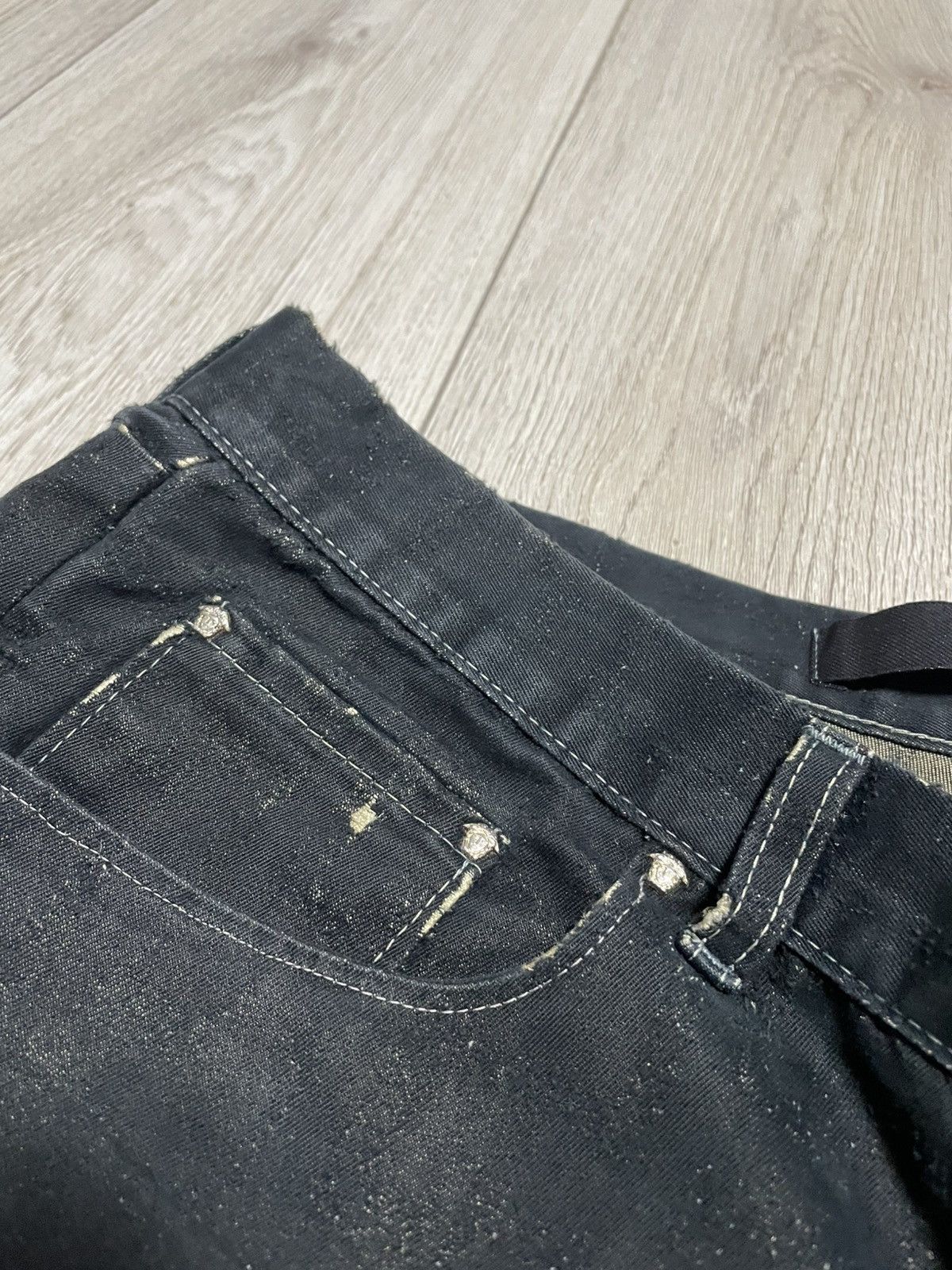 Versace Jeans Couture Vintage Trashed Gianni Versace Monogram Jeans Size US 38 / EU 54 - 10 Thumbnail