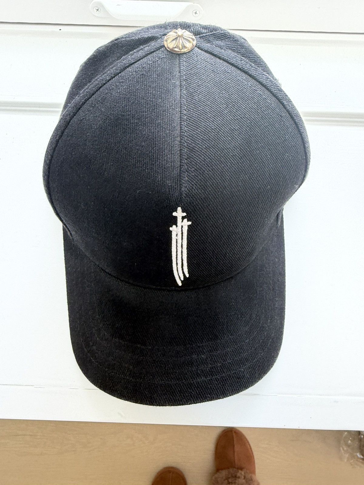 Chrome Hearts Chrome Hearts Embroidered RS3 Logo Baseball Hat Black Size ONE SIZE - 1 Thumbnail