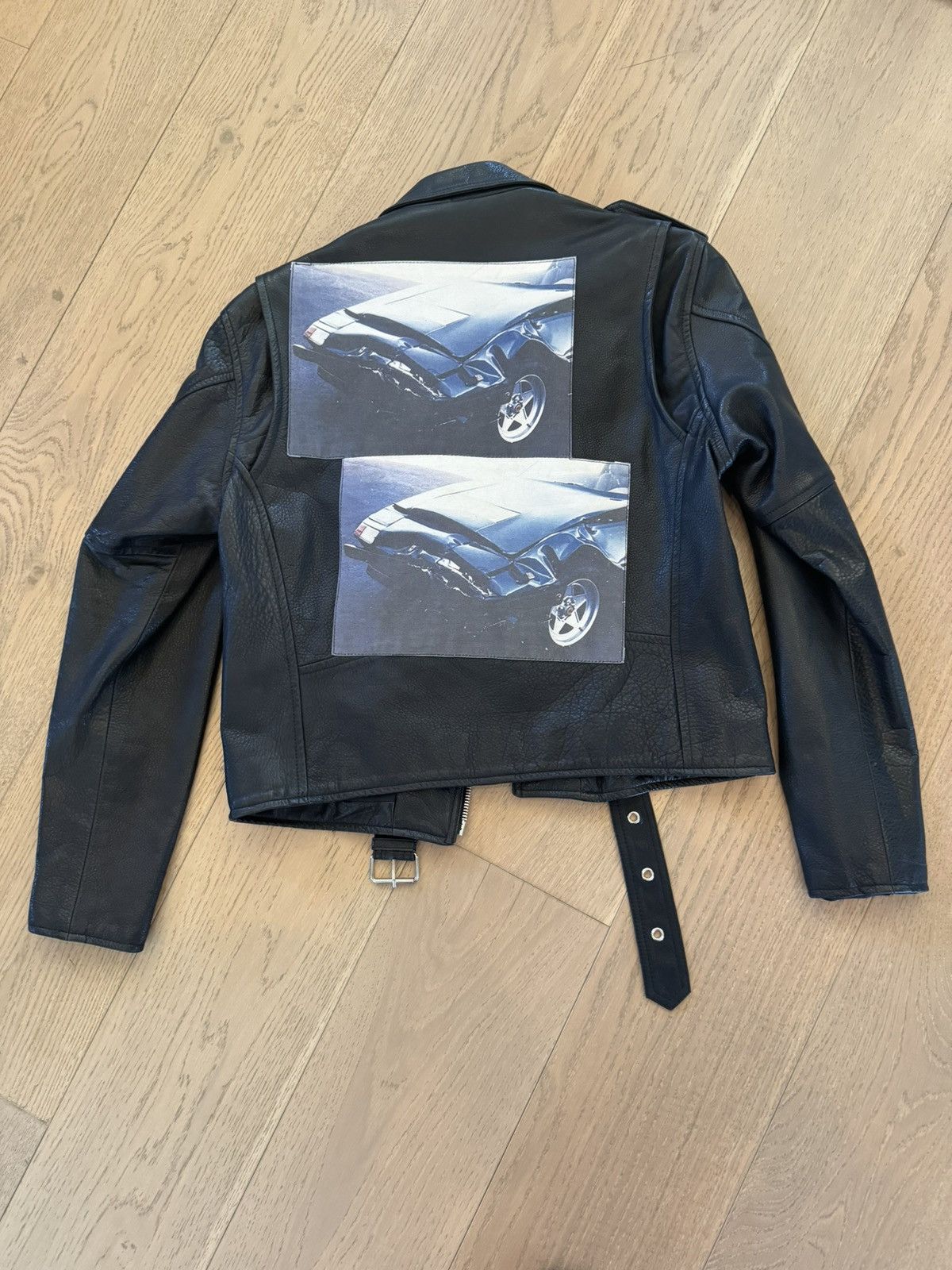 image of Enfants Riches Deprimes Sports Car Leather Jacket in Black, Men's (Size Small)