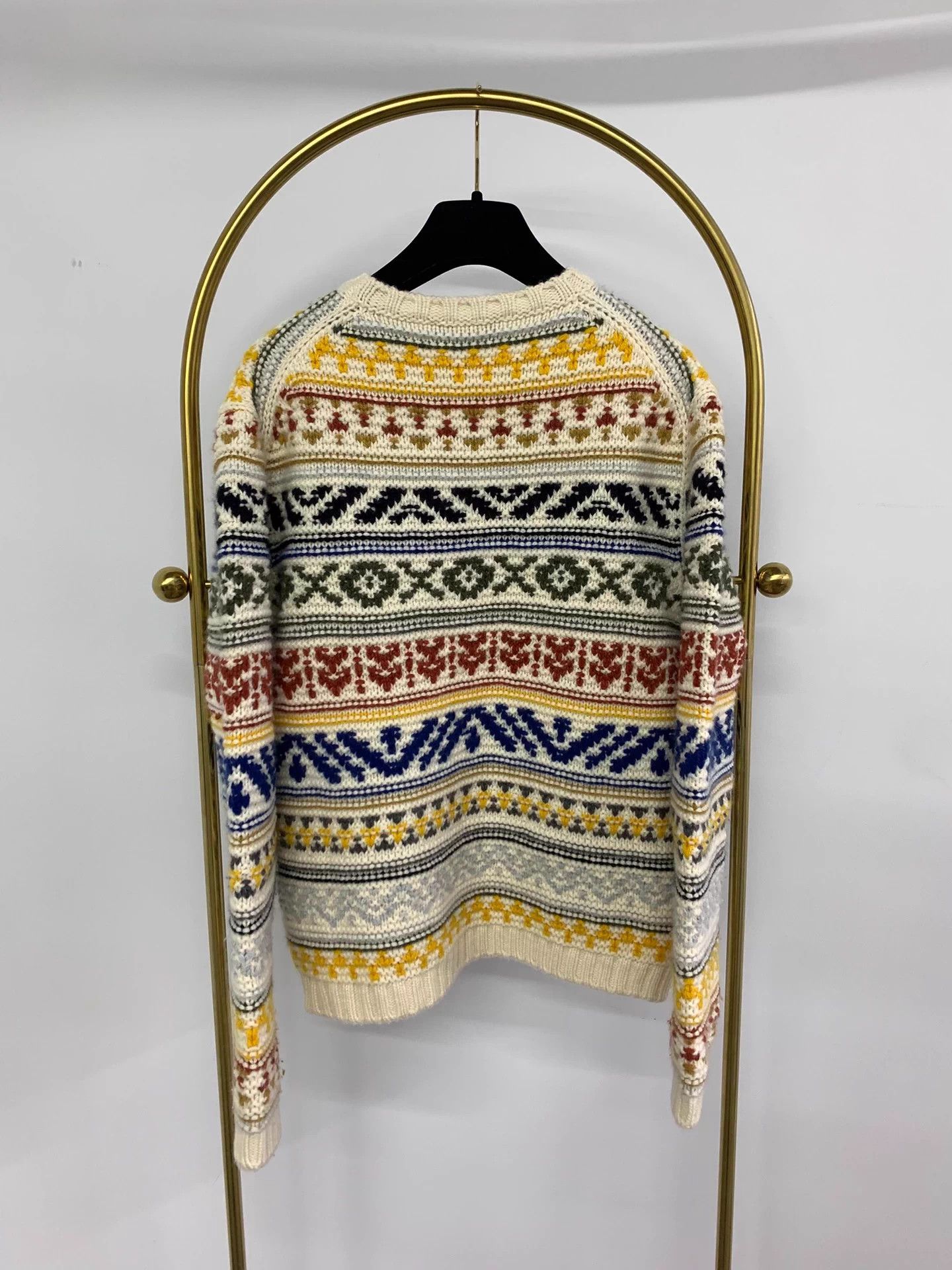 Loro Piana Loro Piana Holiday Color Print Cashmere Sweater IT42 Size US XS / EU 42 / 0 - 3 Thumbnail