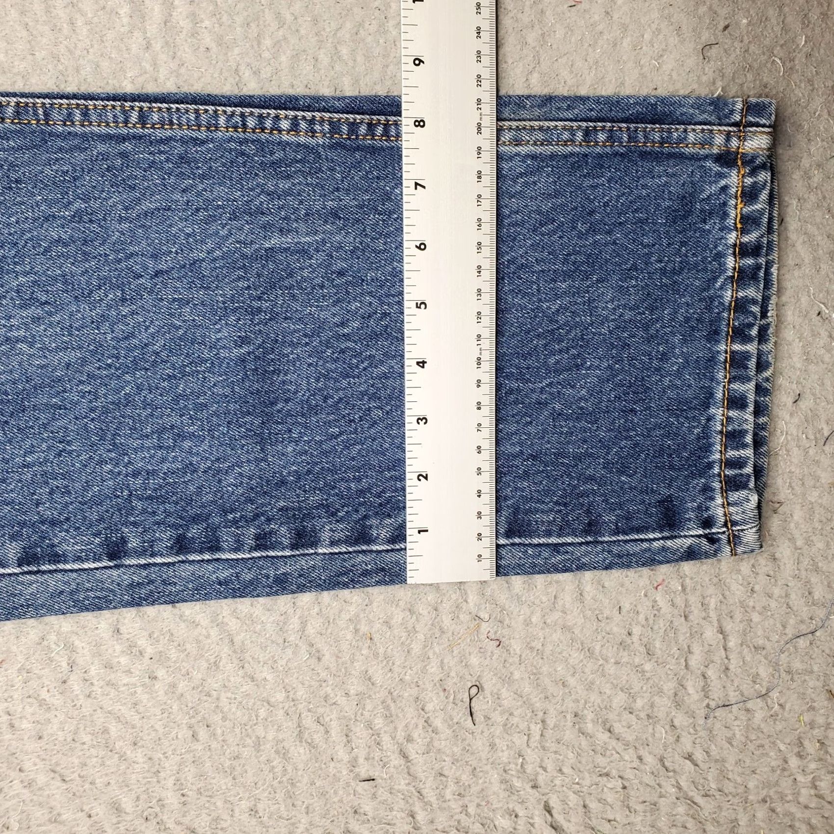 Levi's Levi's 505 Straight Jeans Mens 32x32 Blue Streetwear 5-Pocket Design Size US 32 / EU 48 - 5 Thumbnail