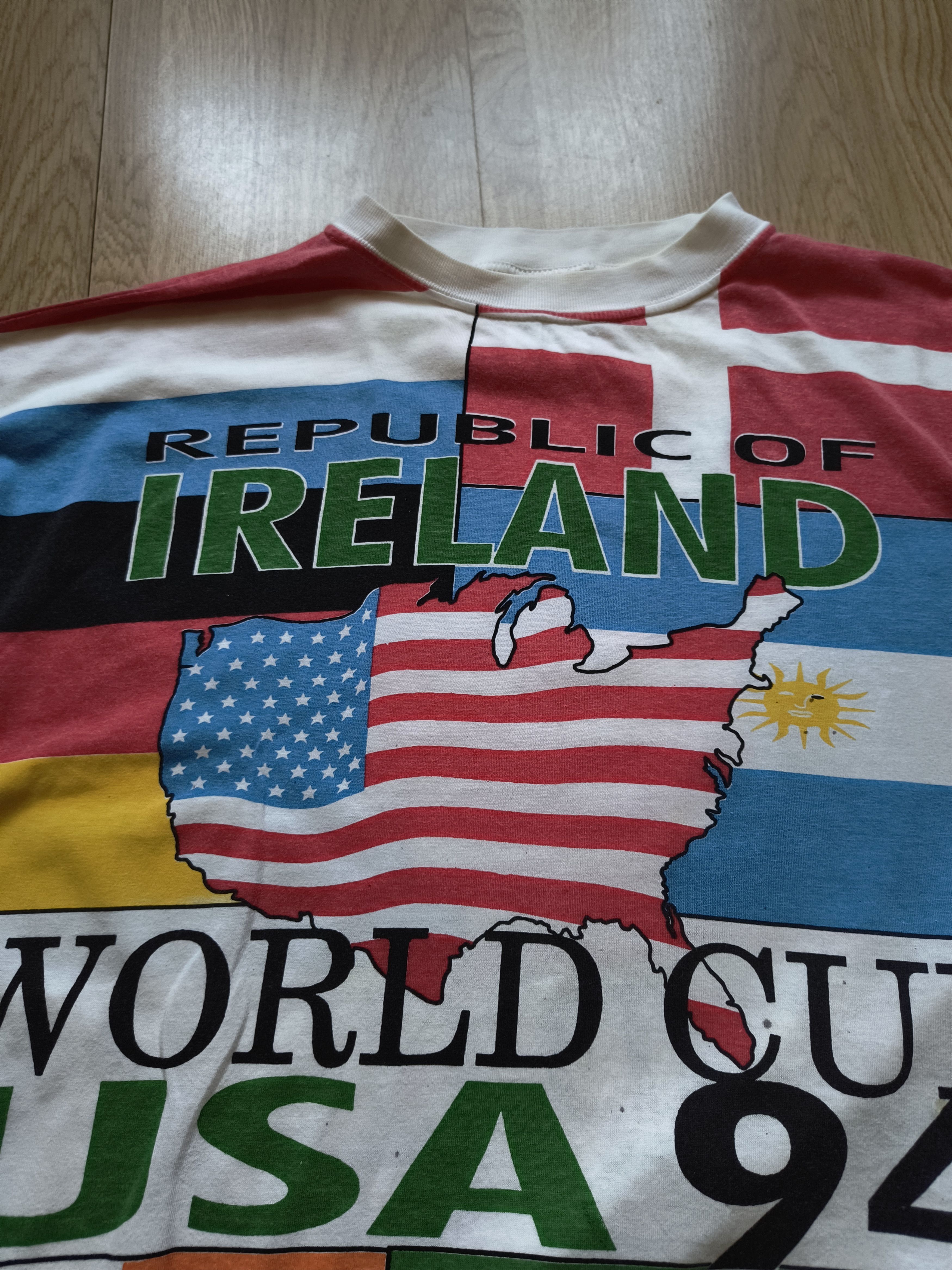 Vintage Vintage Ireland football soccer world cup 94 USA t-shirt Size US L / EU 52-54 / 3 - 4 Thumbnail