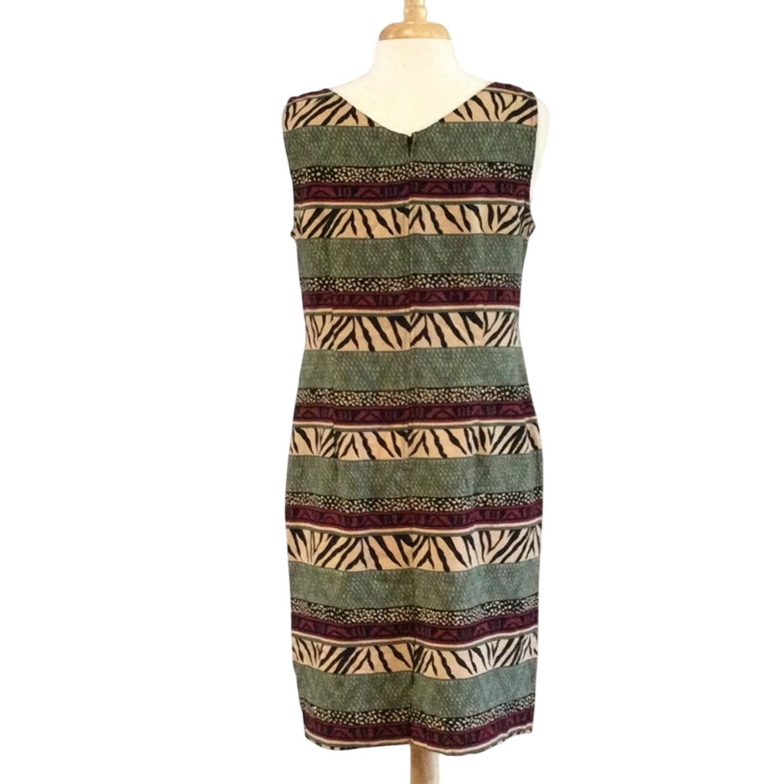 Other Kathie Lee Collection Multicolor S/L A-line Dress Size 12 Size XL / US 12-14 / IT 48-50 - 7 Thumbnail