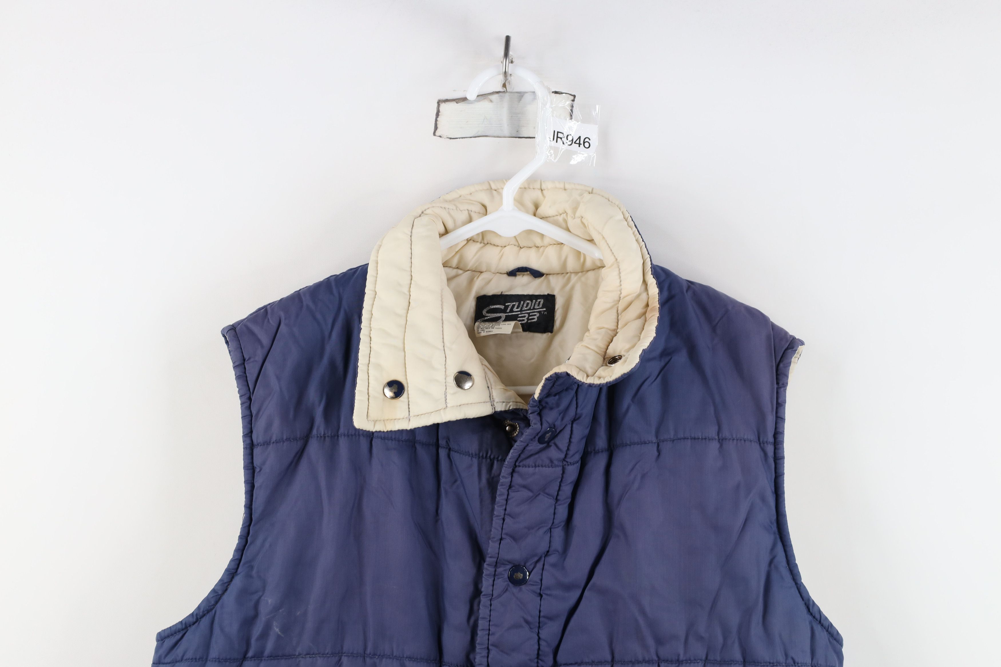 Vintage Vintage 80s 90s Streetwear Puffer Vest Jacket Blue Size US M / EU 48-50 / 2 - 2 Thumbnail