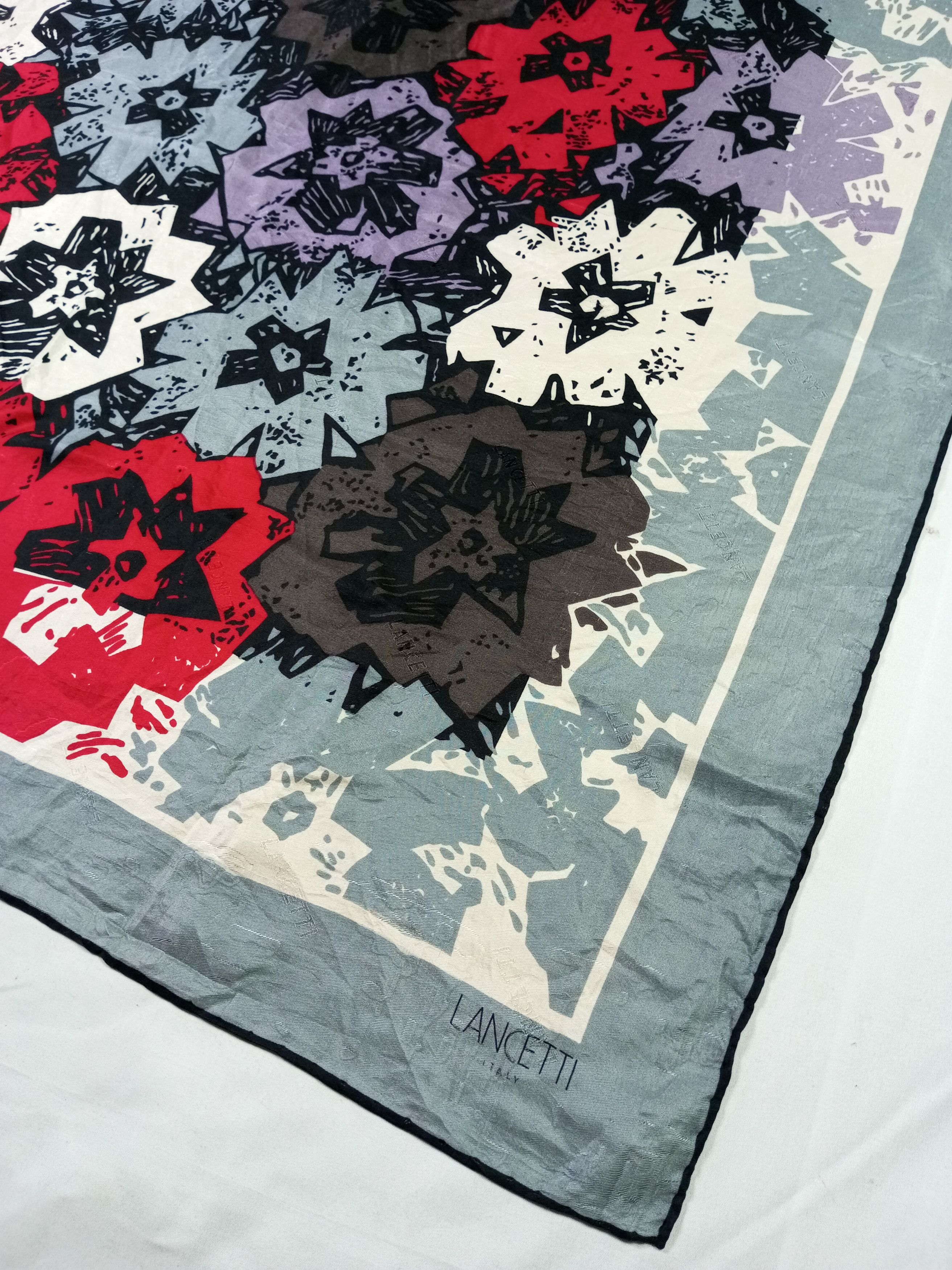 Lui di Lancetti × Vintage Vintage Designer Silk Scarf Lui de Lancetti Size ONE SIZE - 3 Thumbnail