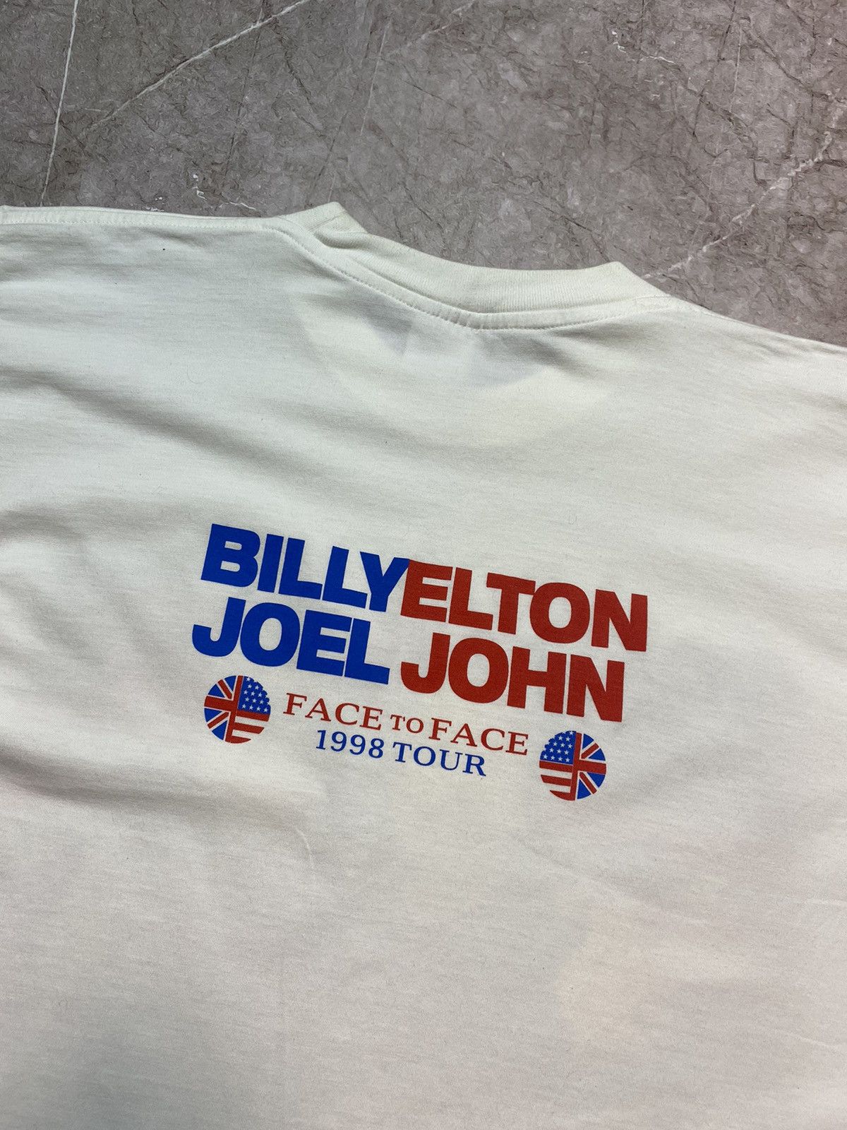 Band Tees × Vintage Elton John Billy Joel vintage 1998 tour face to face t shirt Size US L / EU 52-54 / 3 - 6 Thumbnail