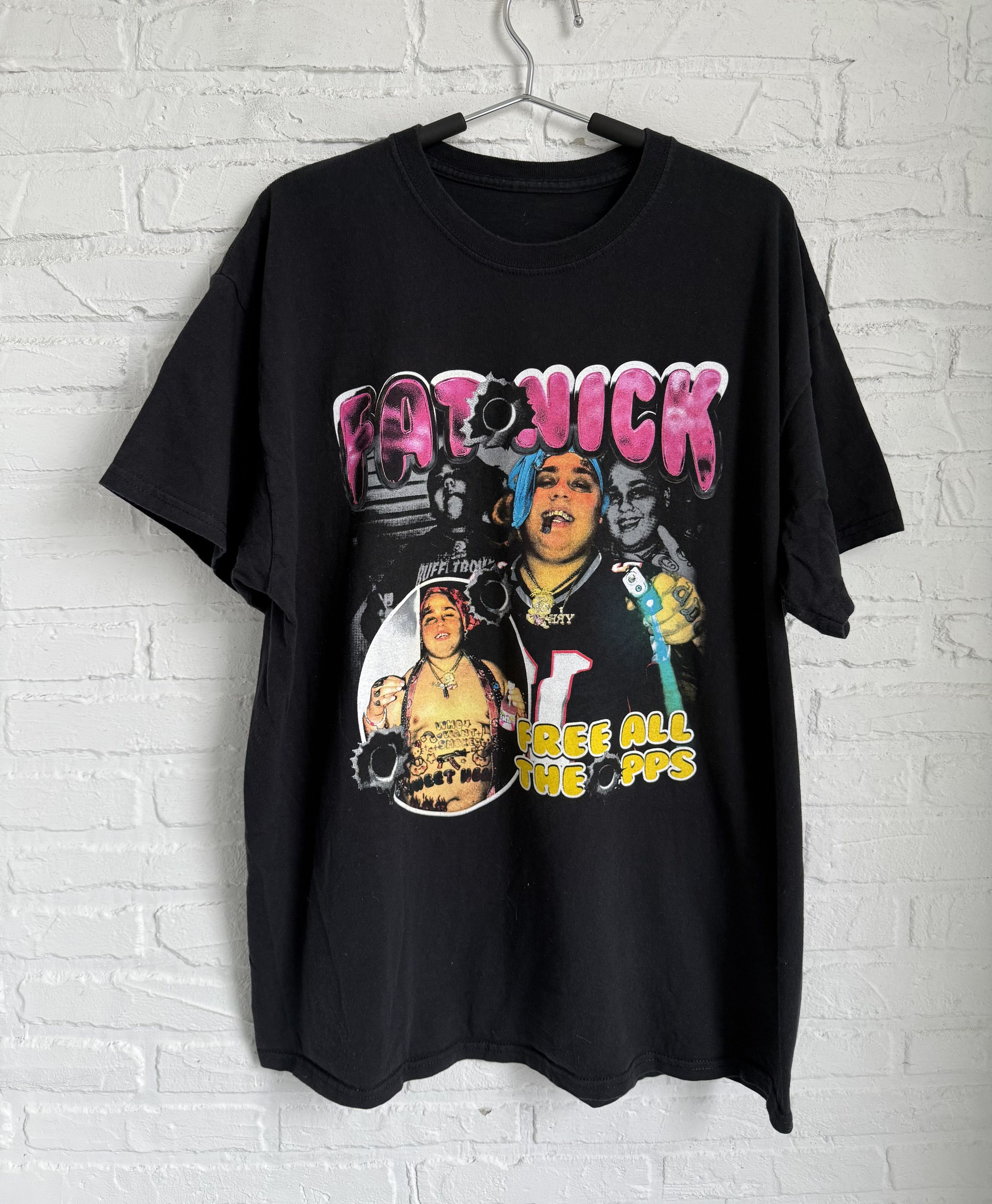 G59 Records × Rap Tees 2019 Fat Nick free all the oops Rap t-shirt Size US L / EU 52-54 / 3 - 1 Thumbnail