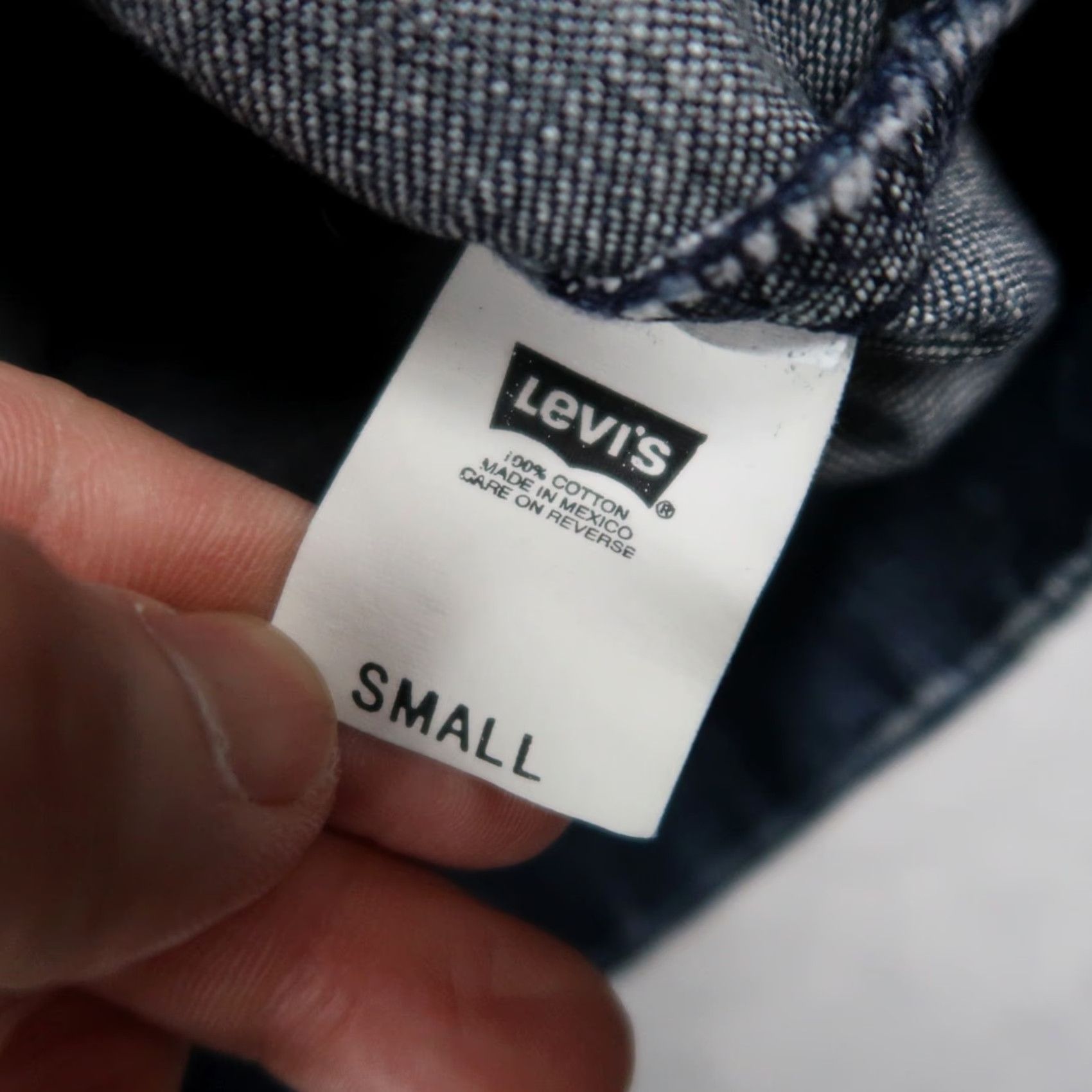 Levi's VINTAGE Levi's Silvertab Denim Jacket Womens S Small Cropped Blue 90s Leather? Size S / US 4 / IT 40 - 7 Thumbnail