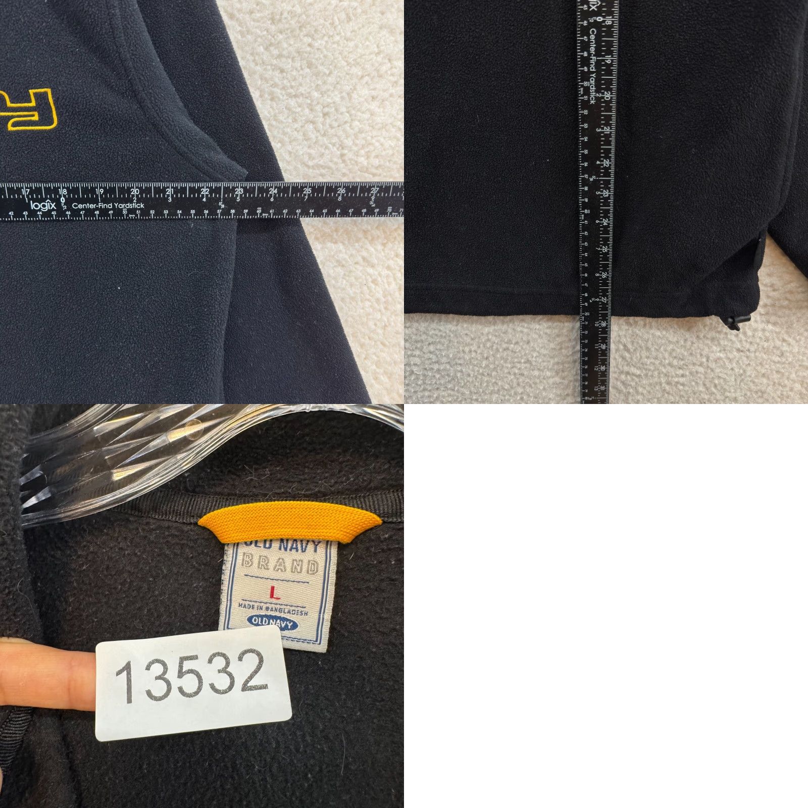 Old Navy VINTAGE Old Navy Fleece Sweater Jacket Mens XL Black Pullover 1/4 Zip L/XL Size US XL / EU 56 / 4 - 8 Thumbnail