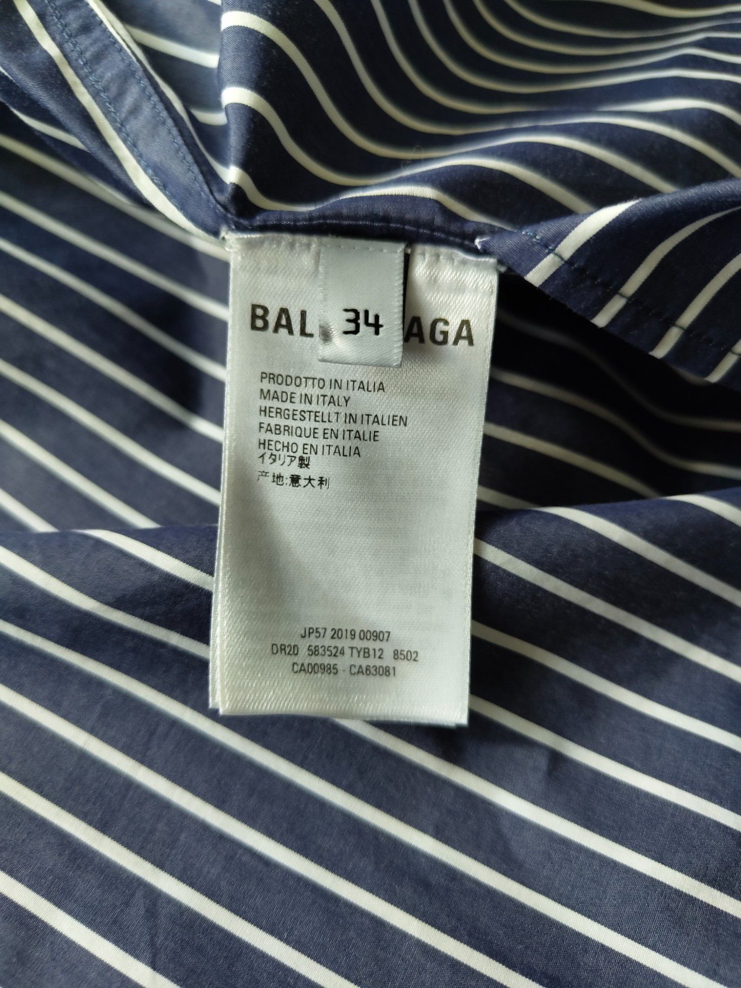 Balenciaga Balenciaga Striped Shirt Dress With Side Pockets Size XXS / US 00 / IT 34 - 7 Thumbnail