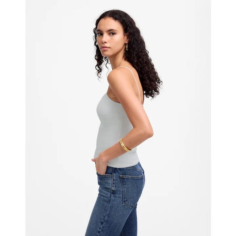Madewell NWT Madewell Squareneck Tank Top In White Size Large Size L / US 10 / IT 46 - 2 Thumbnail