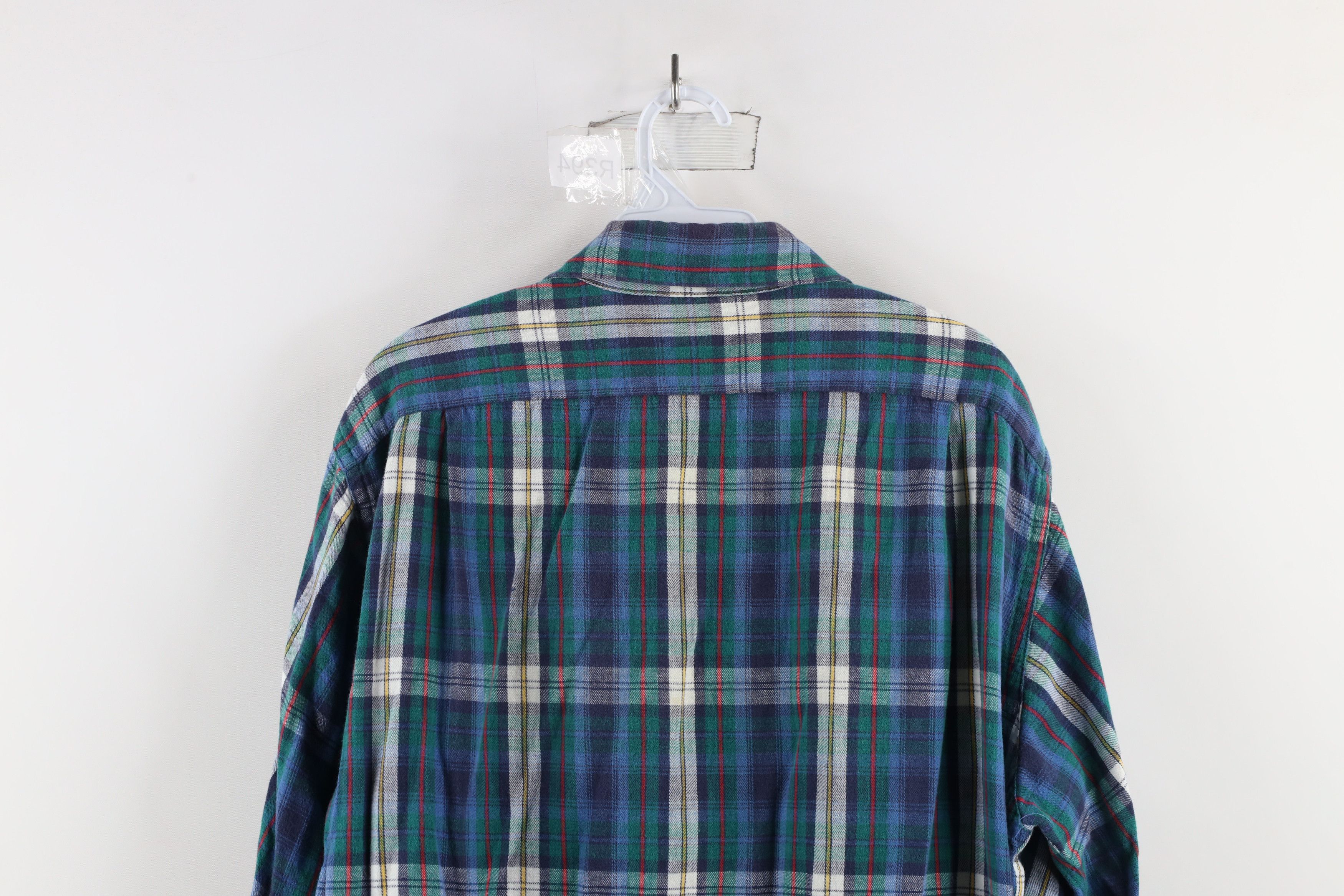 Eddie Bauer × Vintage Vintage 90s Eddie Bauer Flannel Collared Button Shirt USA Size US L / EU 52-54 / 3 - 12 Thumbnail