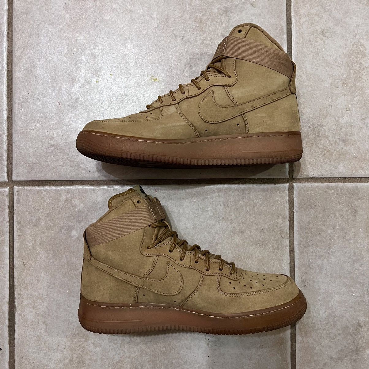 Nike Size 9 - Nike Air Force 1 High Flax 2015 806403200 Wheat AF1 Size US 9 / EU 42 - 3 Thumbnail