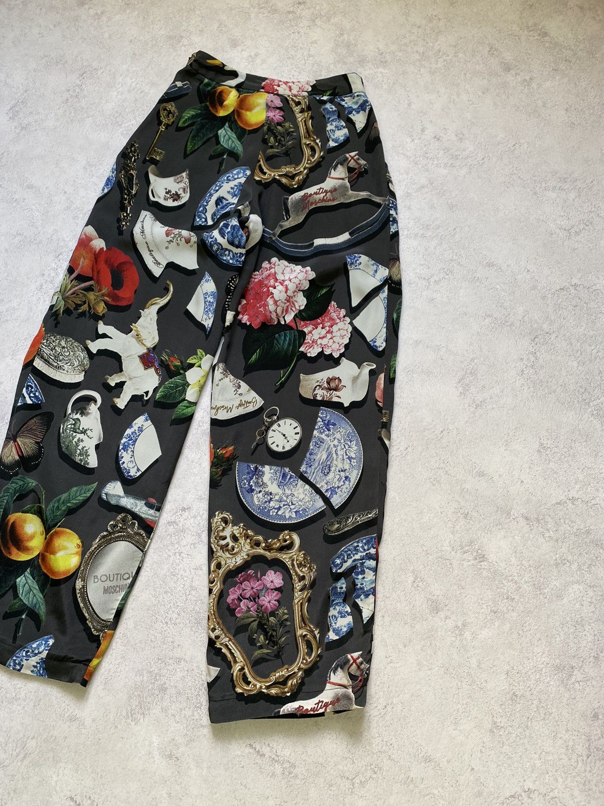 Moschino Womens Moschino Boutique Multicolor Silk Pants Size 40 Size 27" / US 4 / IT 40 - 7 Thumbnail
