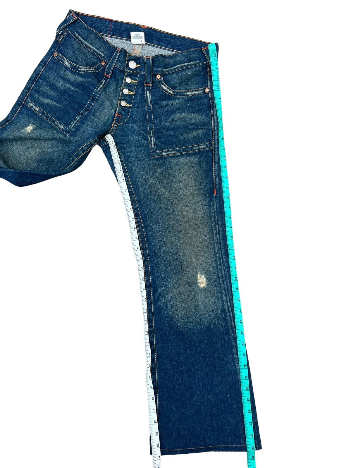 True Religion VTG Y2K 00s True Religion Big Rig Mud Denim Bootcut Jeans Size US 31 - 4 Thumbnail