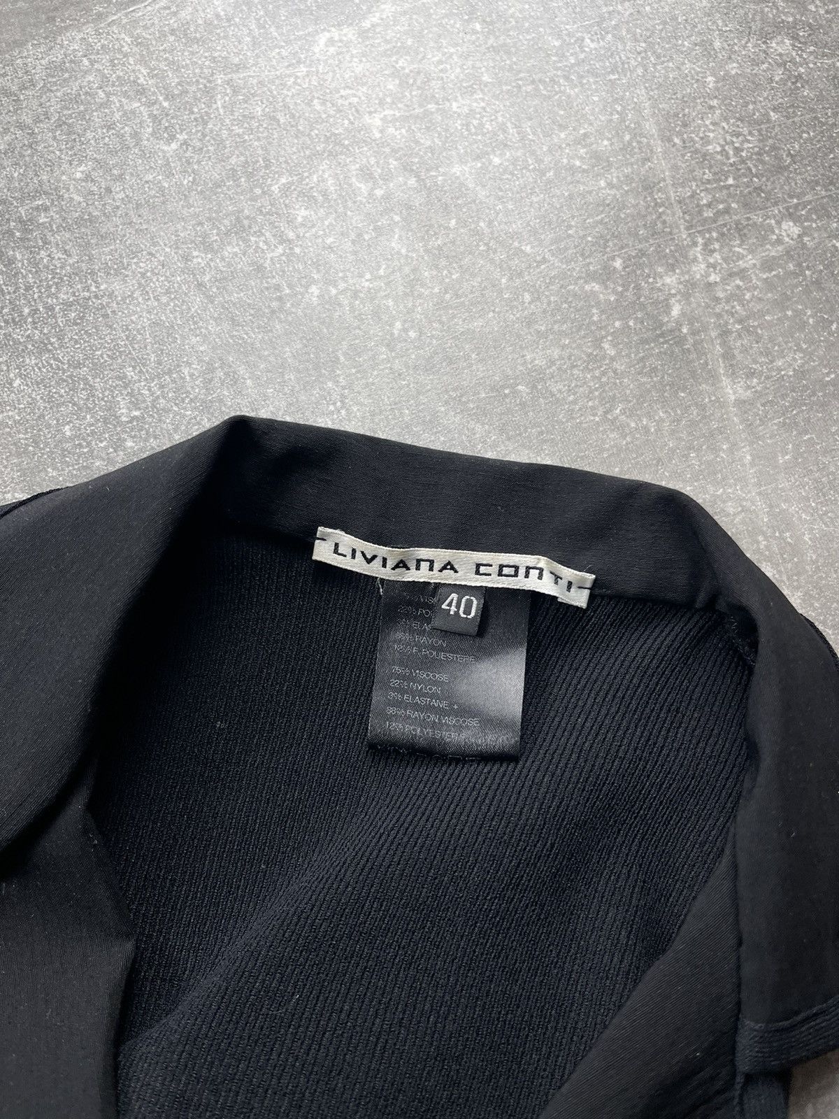 Other Liviana Conti Minimal Tailored Stretch Black Blazer Size S / US 4 / IT 40 - 13 Thumbnail