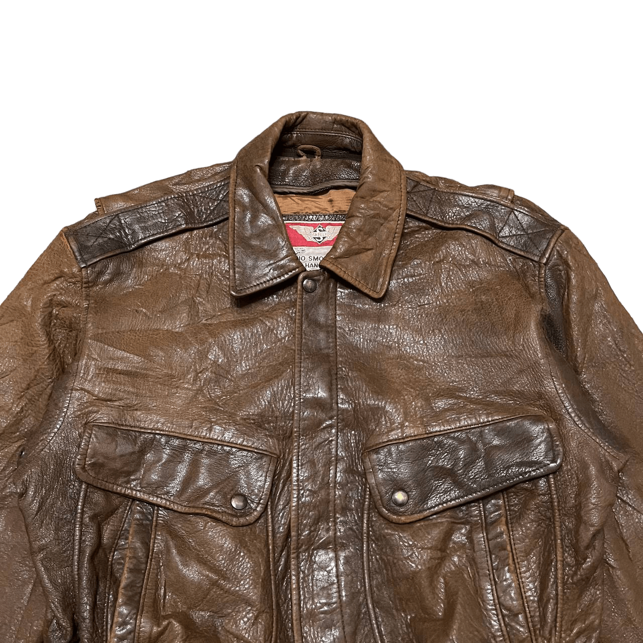 Leather Vintage Skelly Leather Jacket Size US M / EU 48-50 / 2 - 2 Thumbnail
