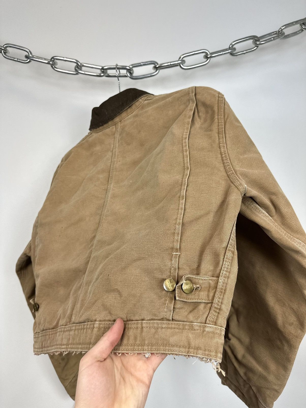 Carhartt Vintage 70s Carhartt USA Distressed Cropped Detroit Jacket Size US S / EU 44-46 / 1 - 14 Thumbnail