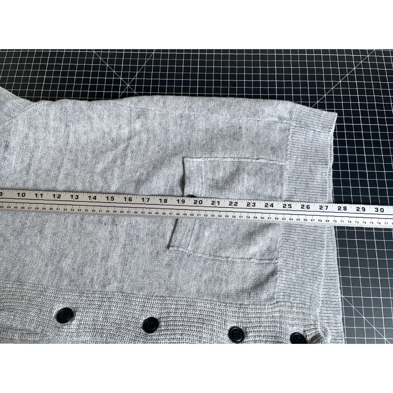 J.Crew J.CREW Cardigan Sweater Men's XL Shawl Collar Lightweight 100% Cotton Marled Gray Knit V-Neck Casual Knitwear Pockets Vintage No Size US XL / EU 56 / 4 - 6 Thumbnail