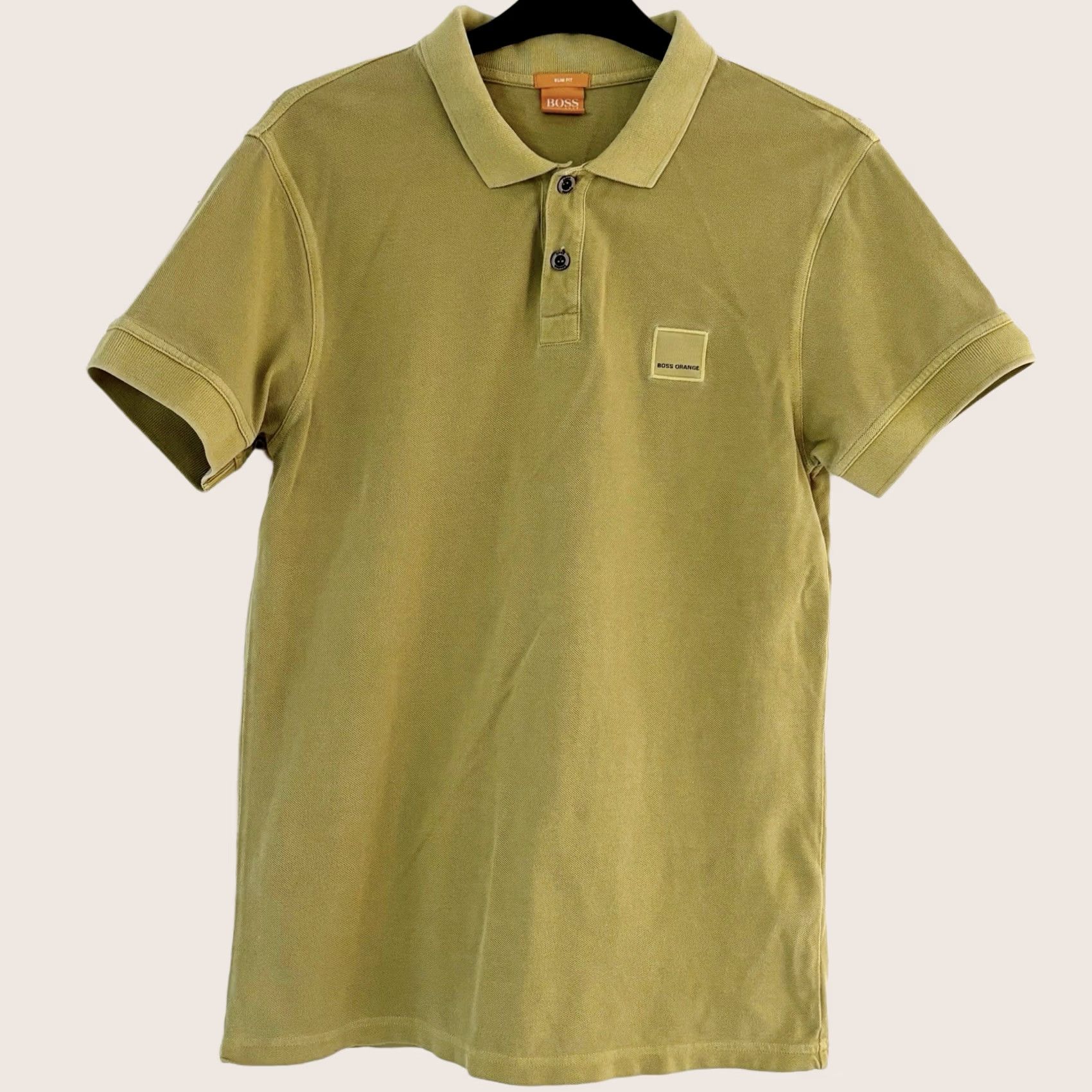 Hugo Boss HUGO BOSS Polo Shirt Pascha Slim Fit Mustard Orange Label Mens M Size US M / EU 48-50 / 2 - 1 Thumbnail