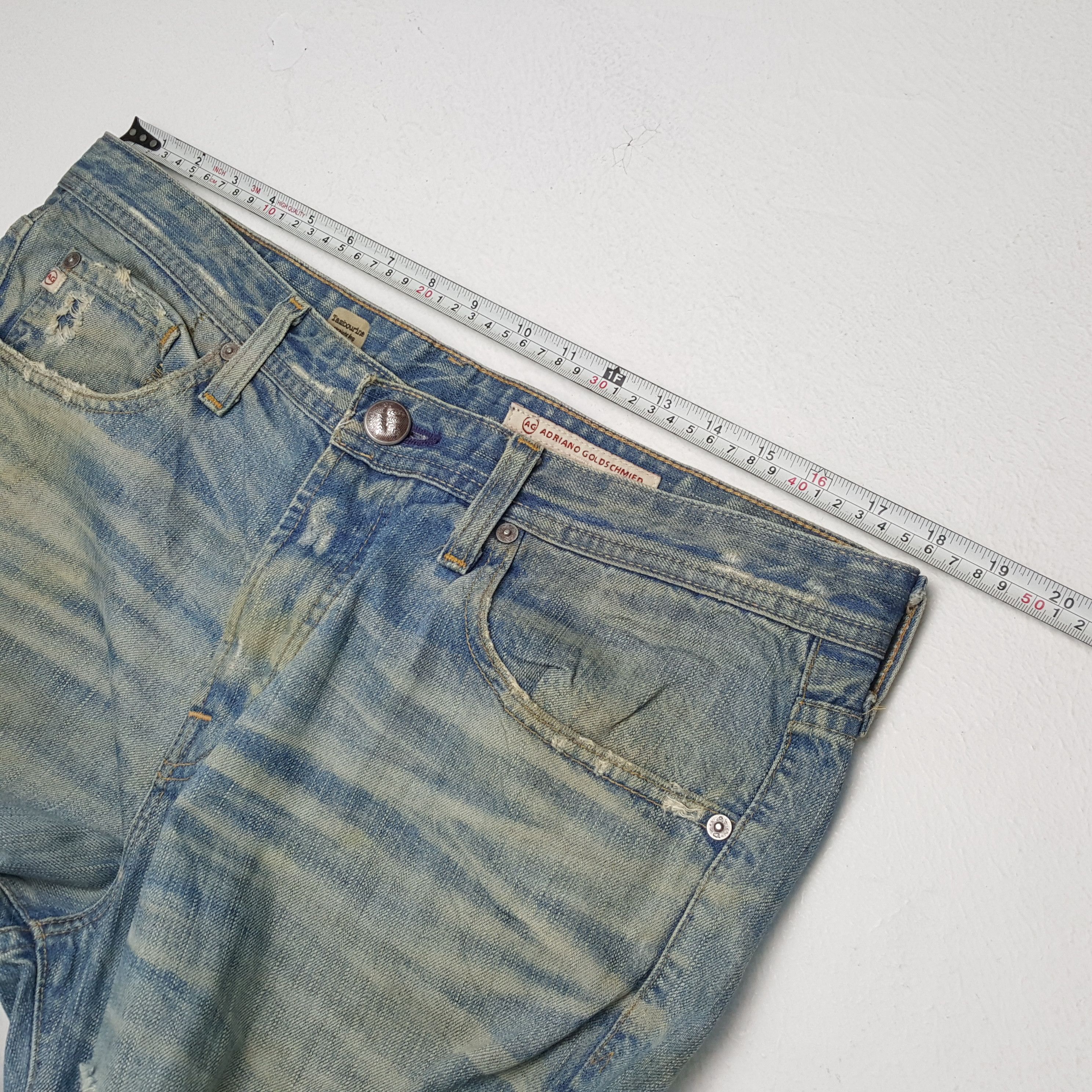 AG Adriano Goldschmied × Vintage ADRIANO GOLDSCHMEID Streetwear Style Distressed Jeans Size US 36 / EU 52 - 7 Thumbnail