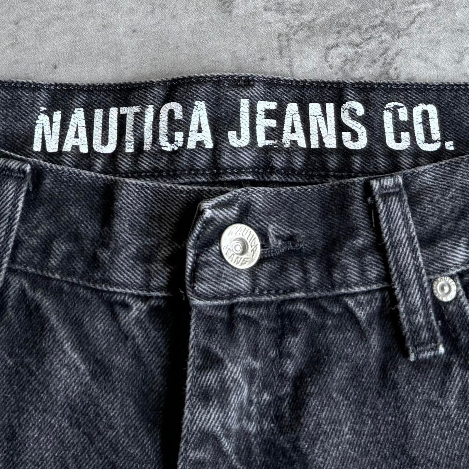 Japanese Brand × Nautica × Vintage Vintage Y2K Faded Black Nautica Grunge Opium Denim Jeans Size US 36 / EU 52 - 4 Thumbnail