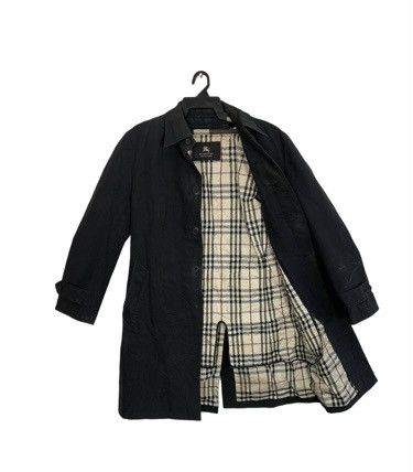 Burberry 90s Burberry Black Label Trench Coat Nova Checked Monogram Size US L / EU 52-54 / 3 - 1 Thumbnail