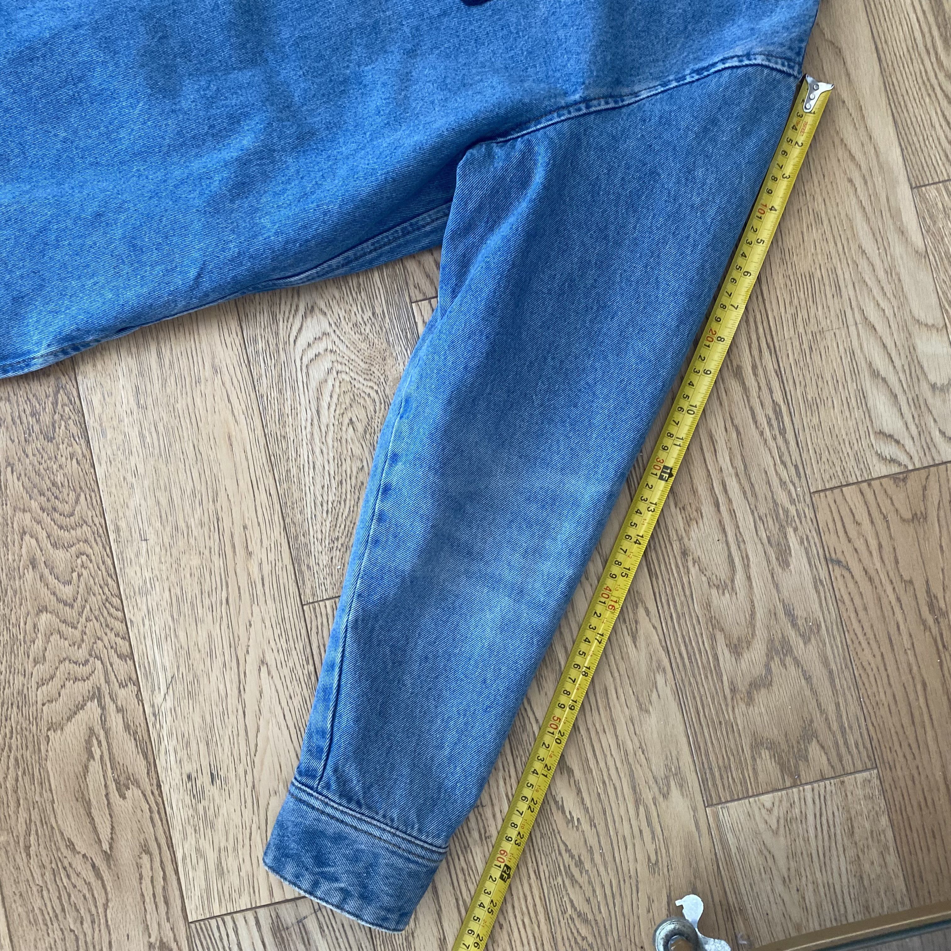 AMI Ami Paris Coeur Denim Overshirt Button Down Shirt Oversized Size US M / EU 48-50 / 2 - 15 Thumbnail