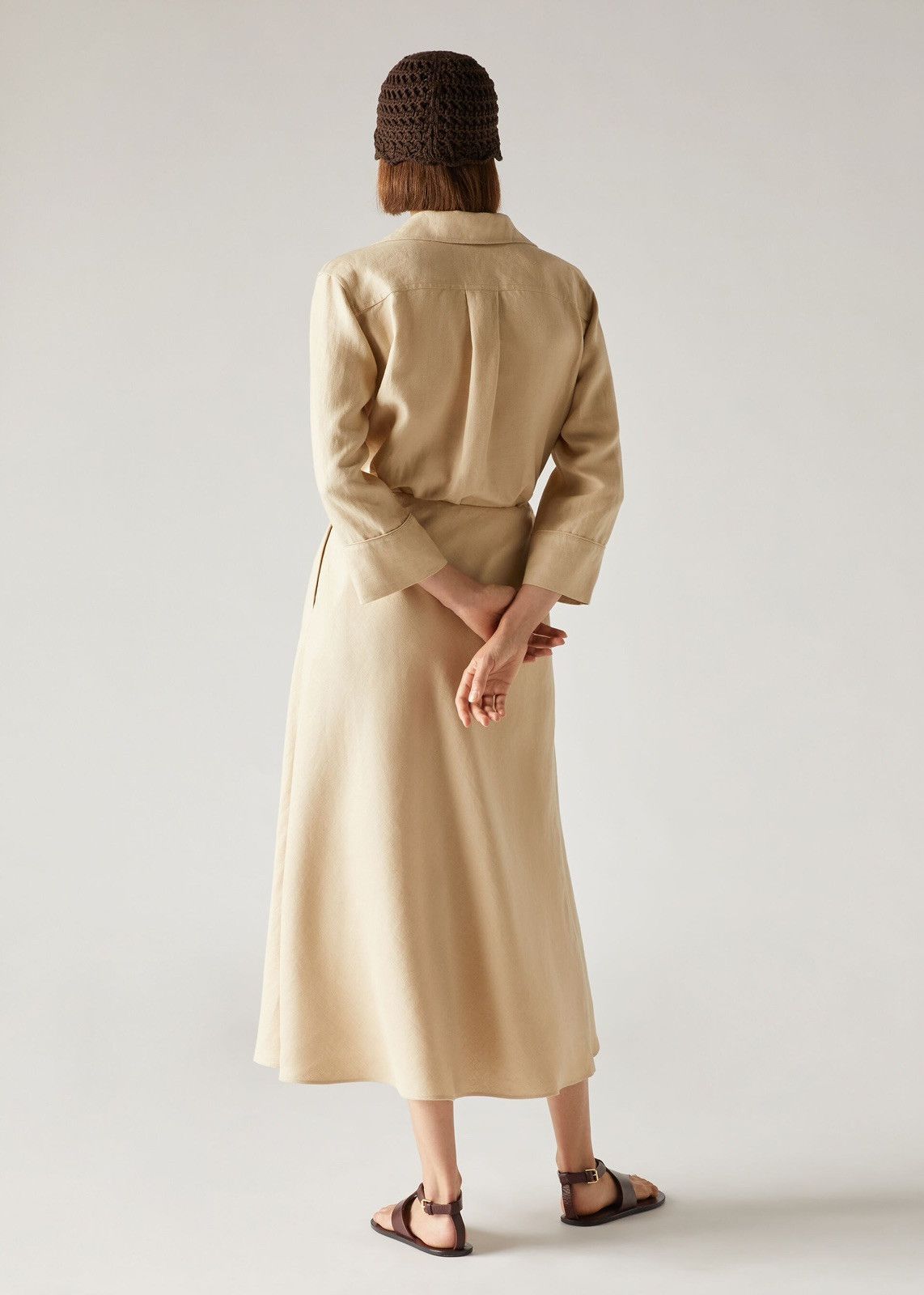 Loro Piana o1srvl11e0424 Skirt in Calfskin Size 34" / US 12 / IT 48 - 4 Thumbnail