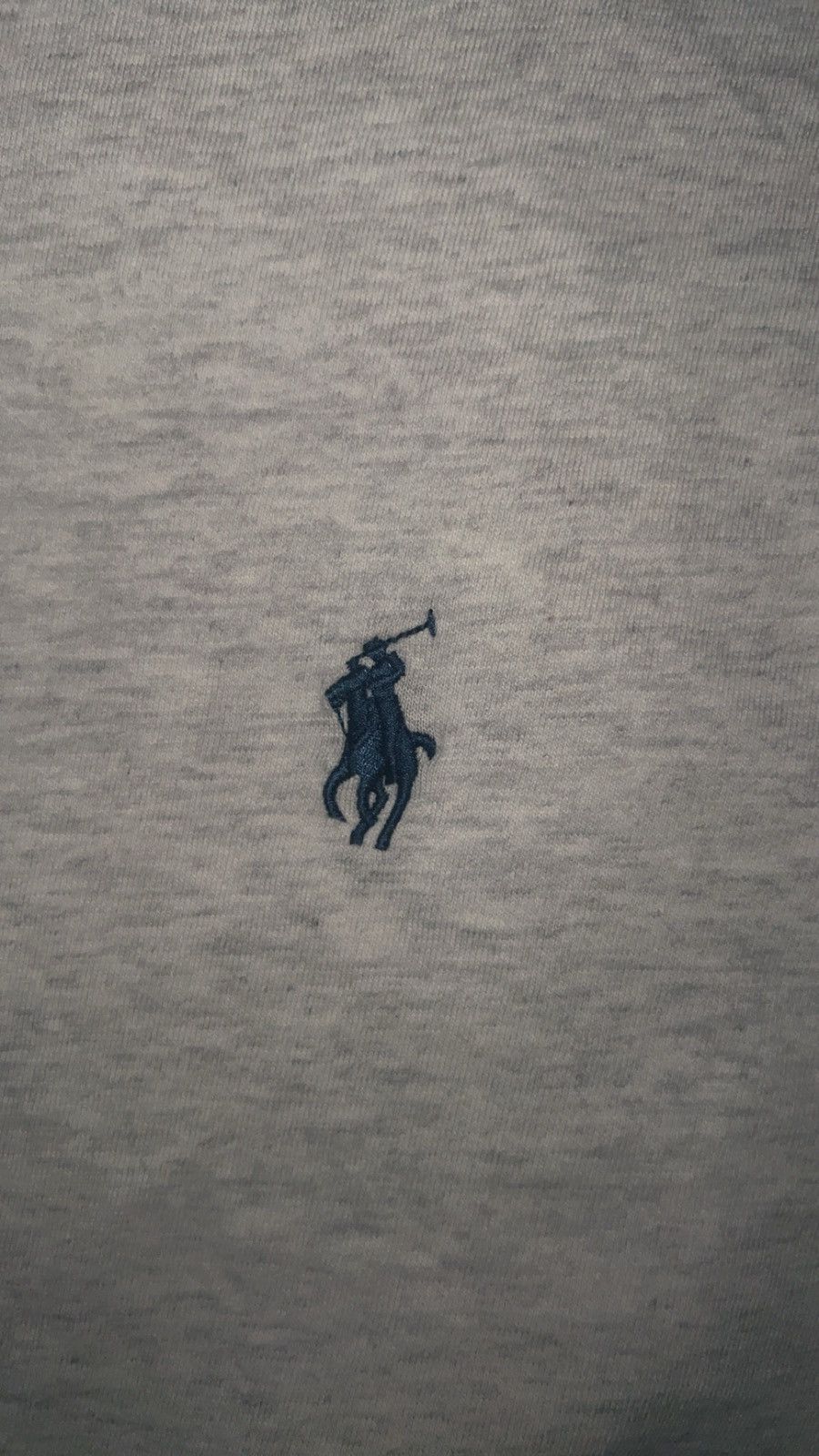 Polo Ralph Lauren Polo grey/white classic tee with navy logo Size US M / EU 48-50 / 2 - 3 Thumbnail