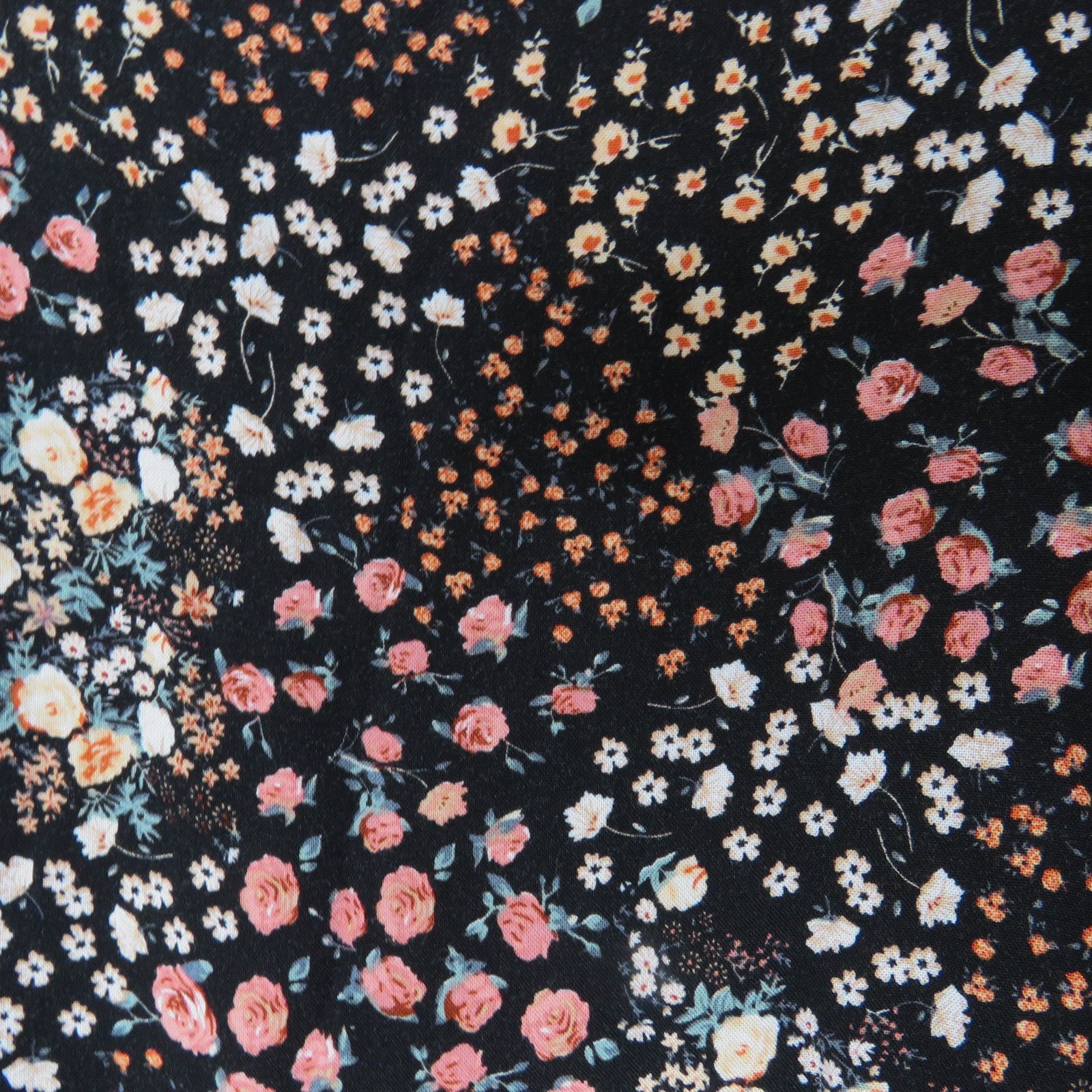 Target Basics Wild Fable Black Floral Tiered Mini Dress Spaghetti Strap XS Size XS / US 0-2 / IT 36-38 - 3 Thumbnail