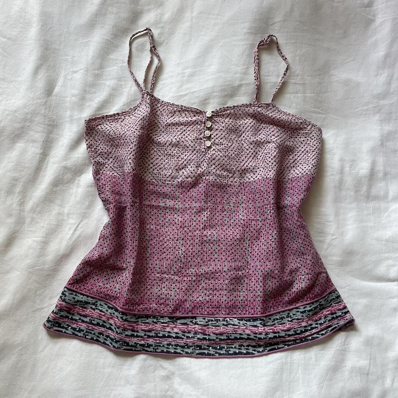 American Eagle Outfitters 2000s American Eagle pink printed tank top Size M / US 6-8 / IT 42-44 - 1 Thumbnail