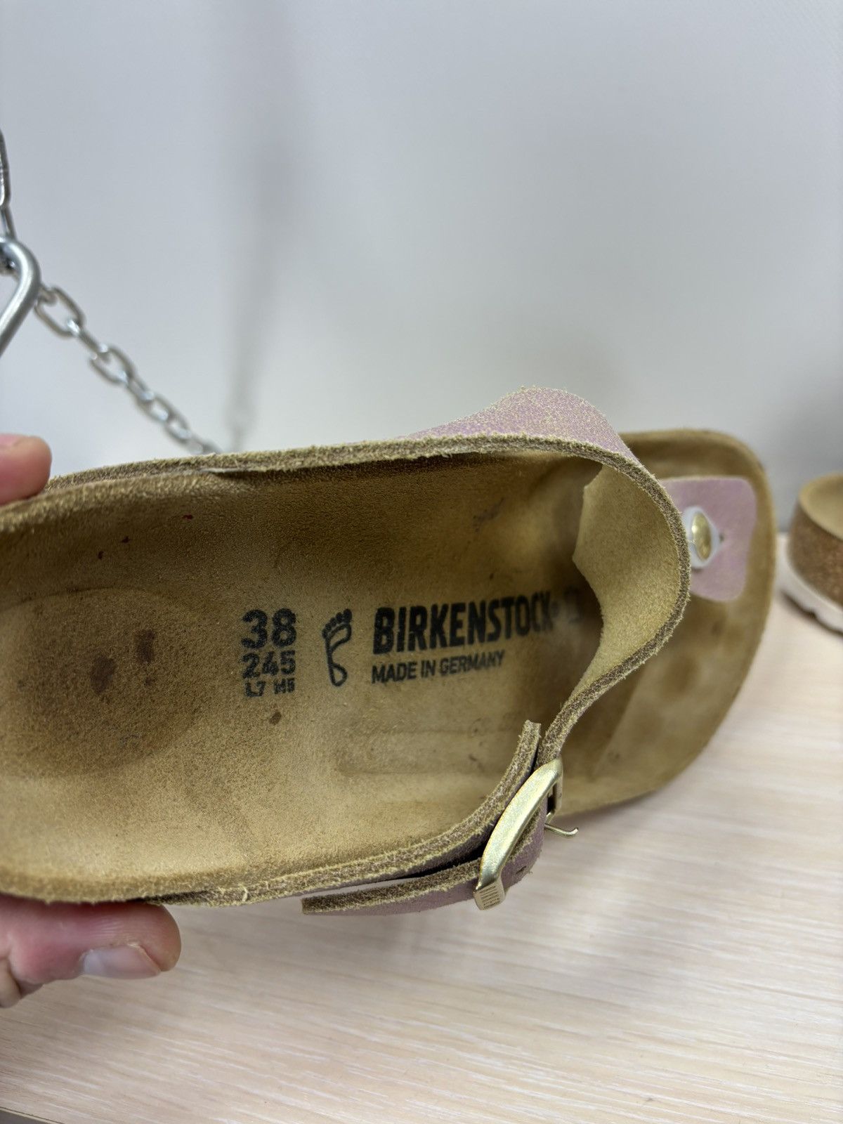 Birkenstock Womens slippers Birkenstock Size 38 Color Pink Size US 8 / IT 38 - 10 Thumbnail