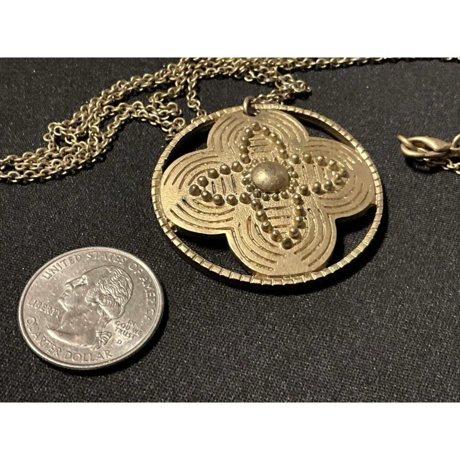 American Eagle Outfitters American Eagle 28in Chain Gold Tone Flower Necklace Size ONE SIZE - 6 Thumbnail